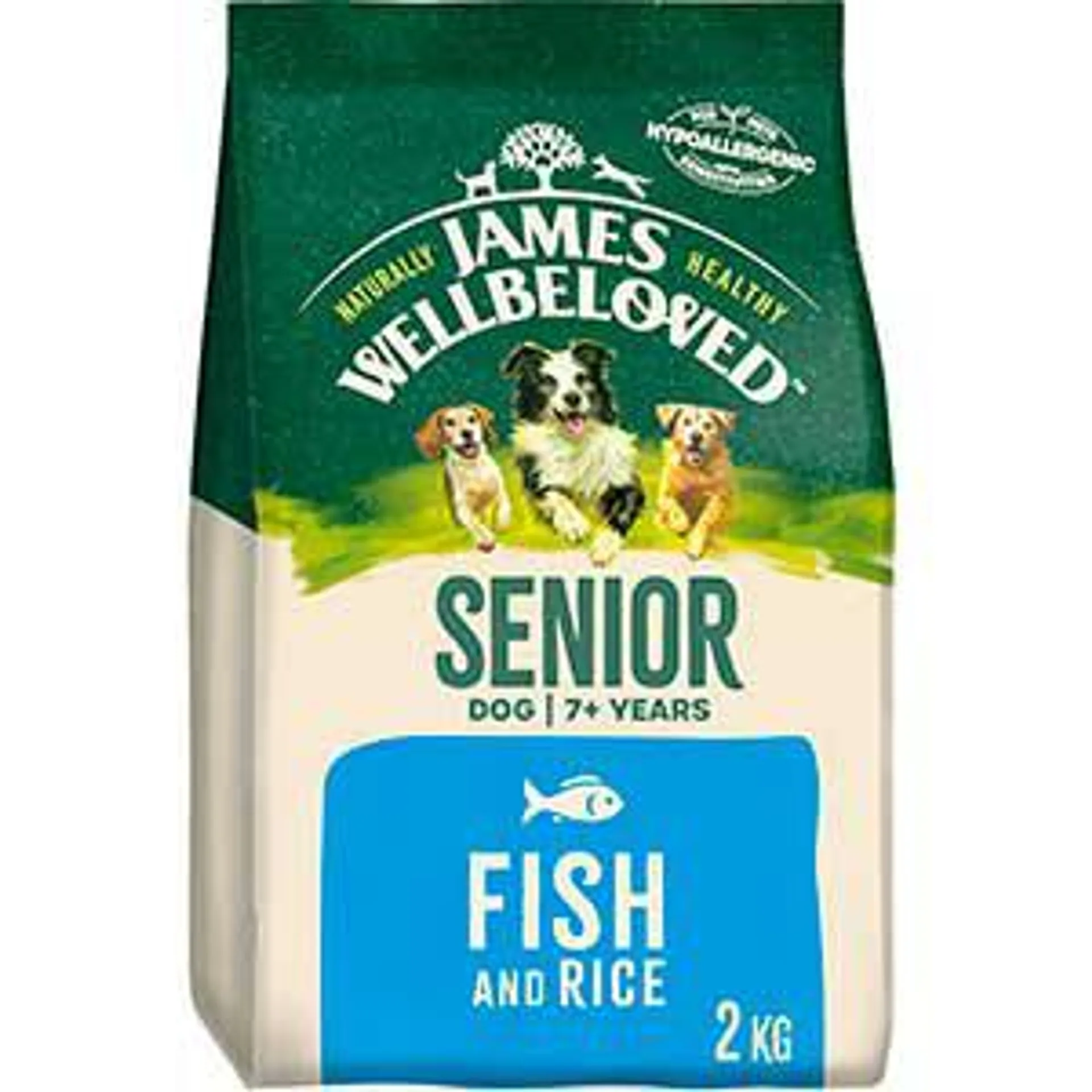 James Wellbeloved Dry Senior Dog Food Fish & Rice 2kg