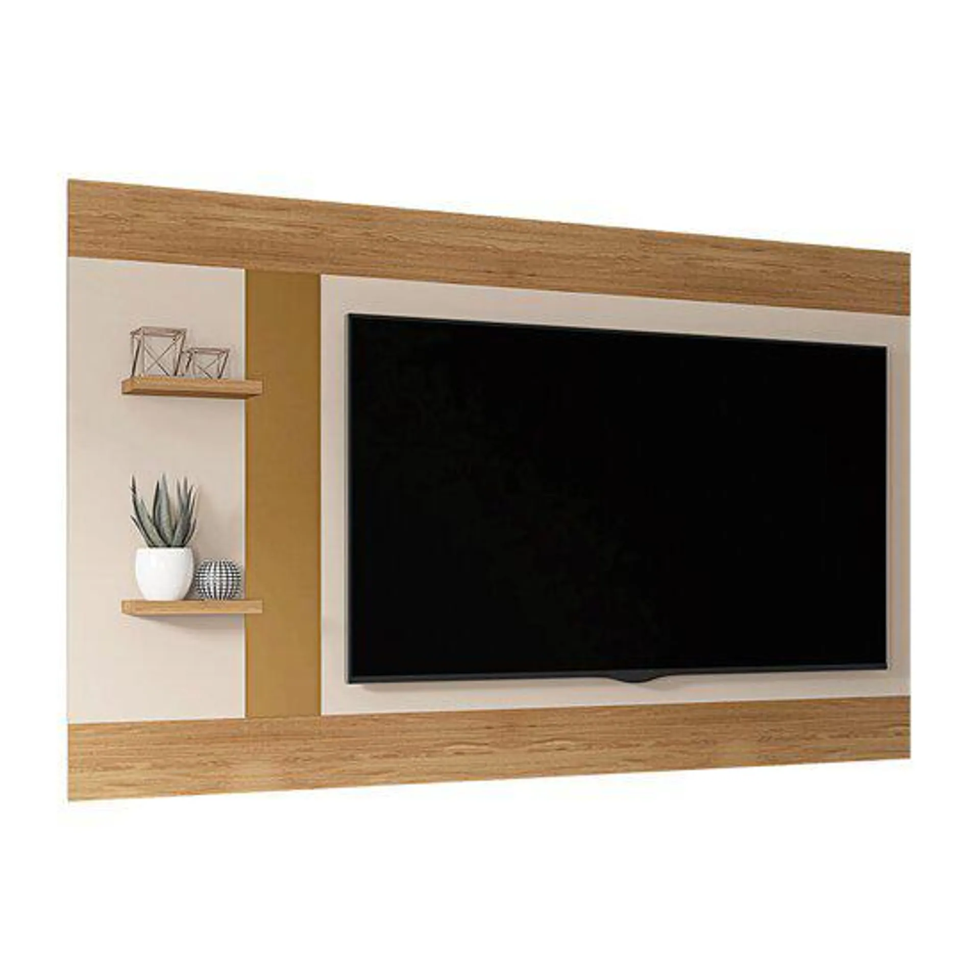 Painel para TV até 65'' Discovery Caemmun, 2 Prateleiras