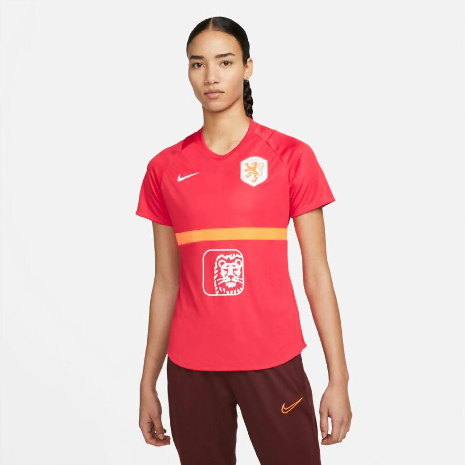 Nike Holland Womens Academy Pro Training Shirt - Red 2022