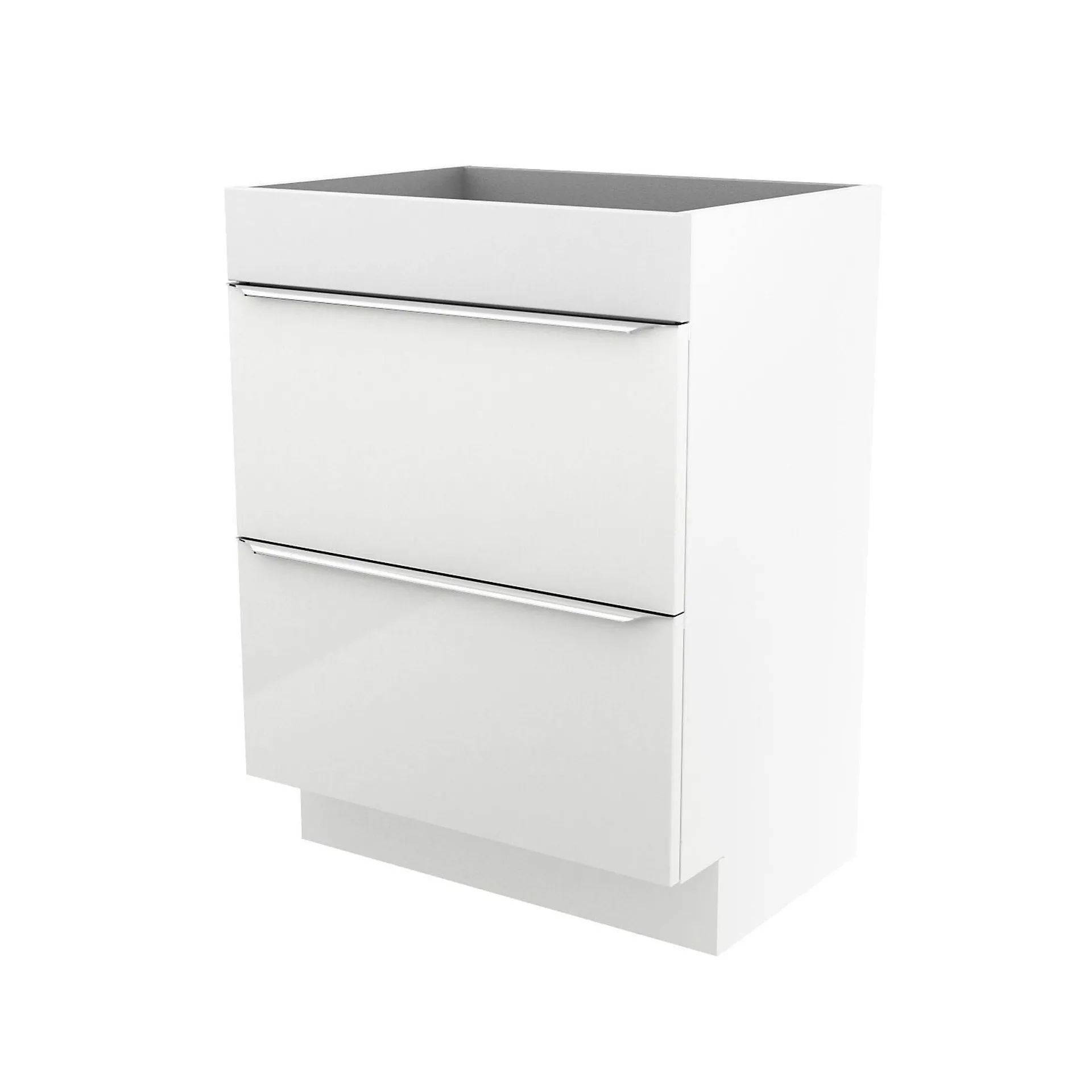 GoodHome Imandra Gloss White Freestanding Cabinet (W)600mm (H)820mm