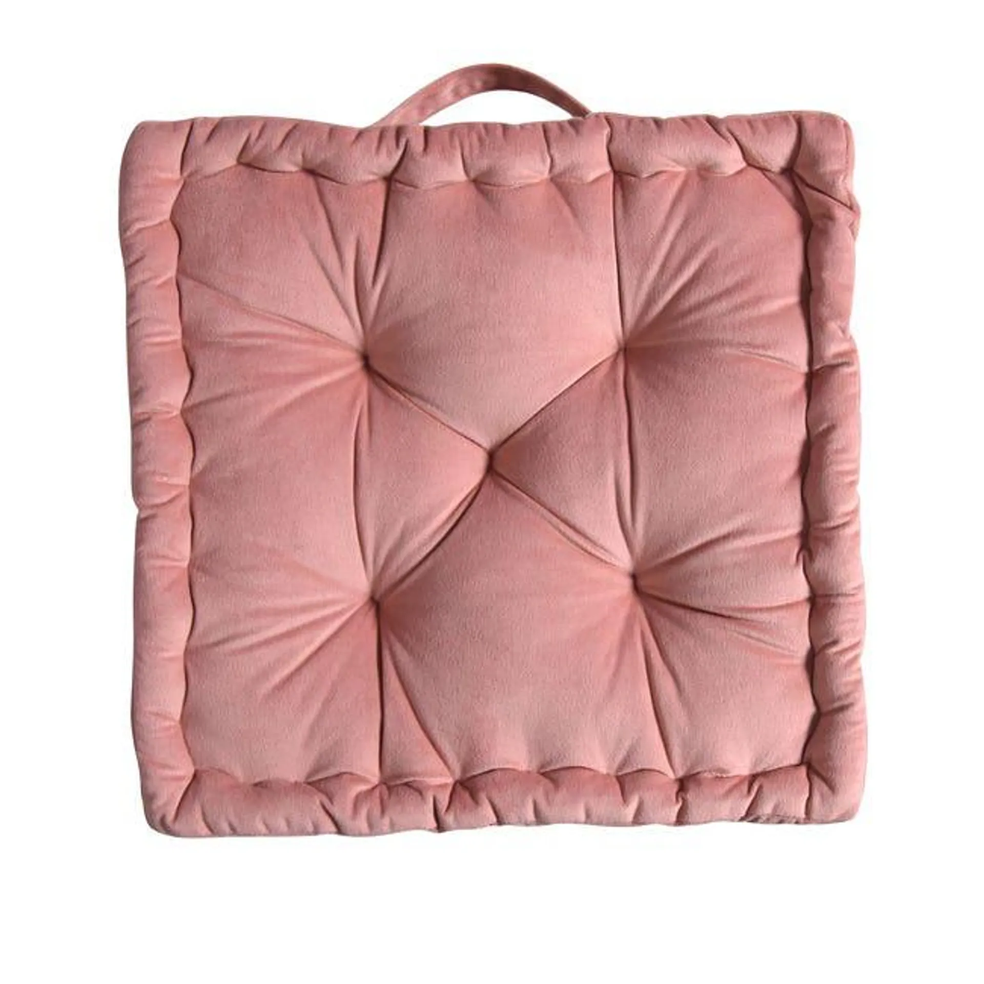 Cuscino da pavimento INSPIRE Loic Velvet rosa 40x40 cm Ø 0 cm Vedi i dettagli del prodotto