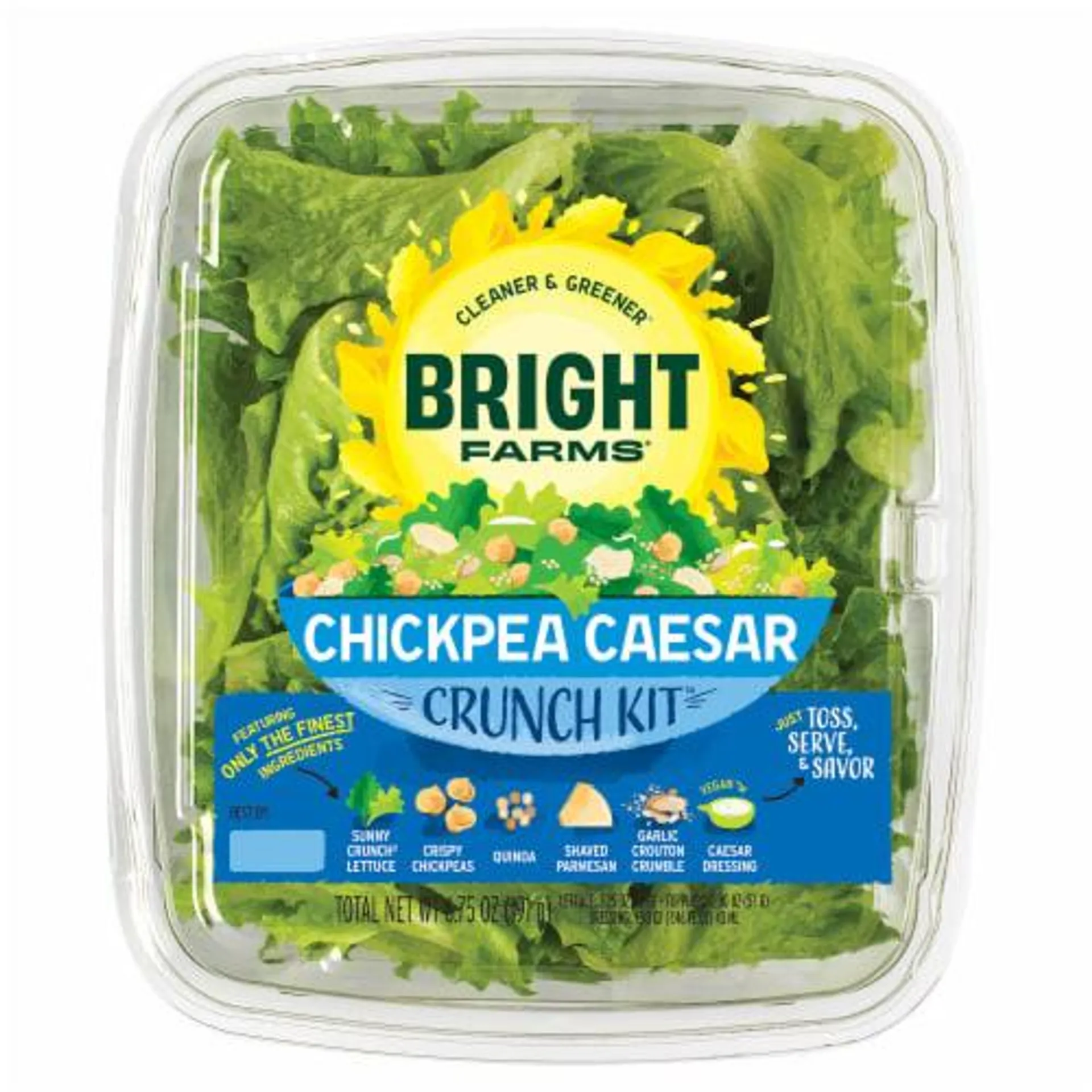 Bright Farms Chickpea Caesar Crunch Salad Kit