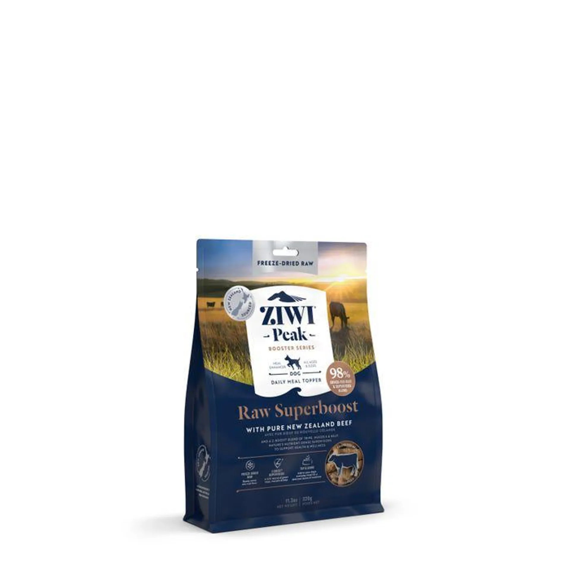 Ziwi Peak Freeze-dried Dog Superboost Beef Pouch 320g