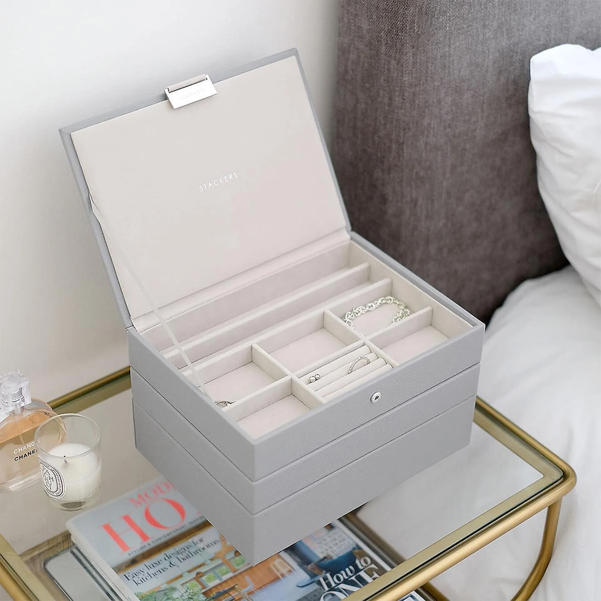 Stackers Pebble Grey Classic Jewelry Box Collection