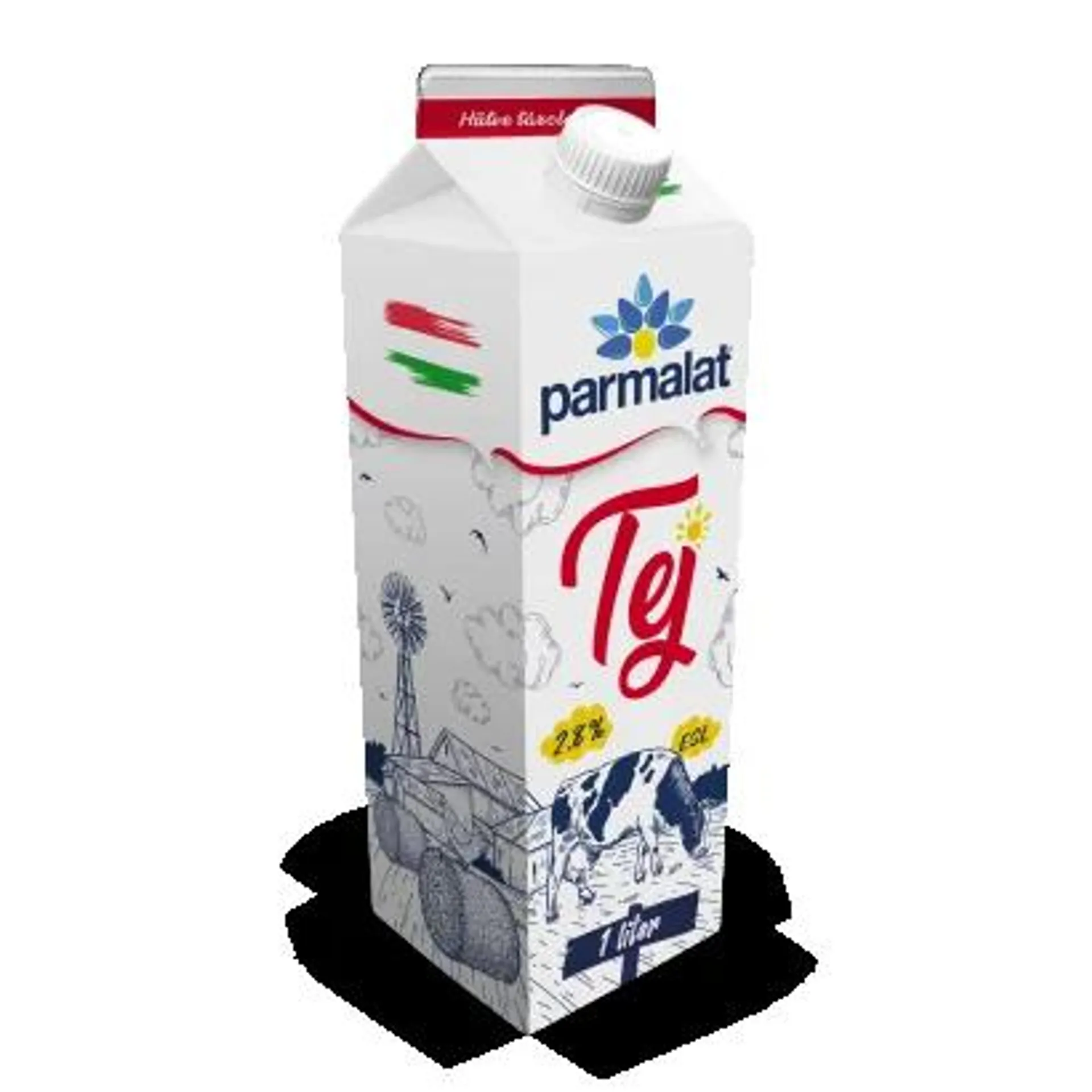 Parmalat ESL Semi-Fat Milk 2,8% 1 l