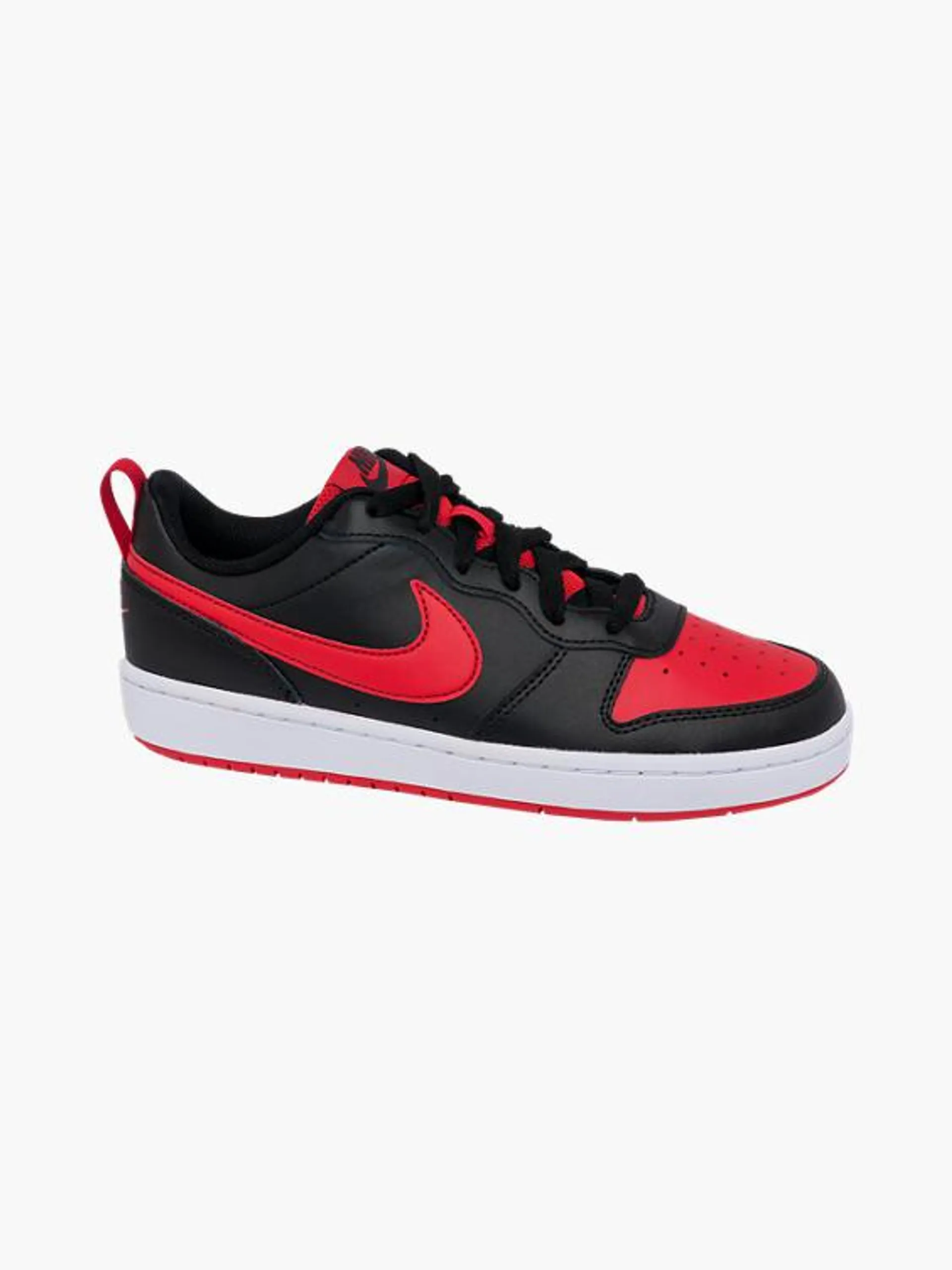 Boys Nike Court Borough Low Black and Red