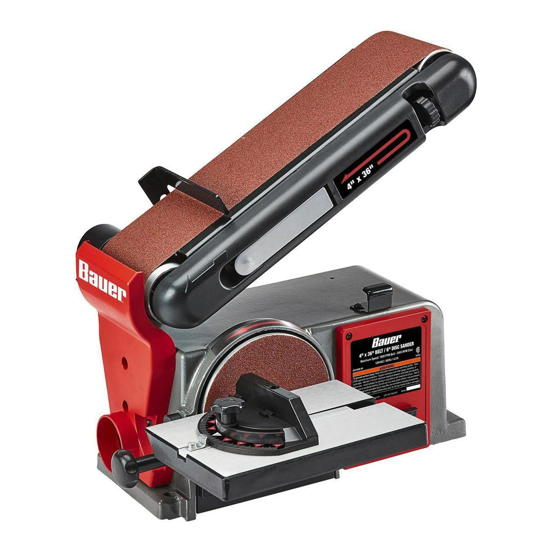 4 in. x 36 in. Belt and 6 in. Disc Sander