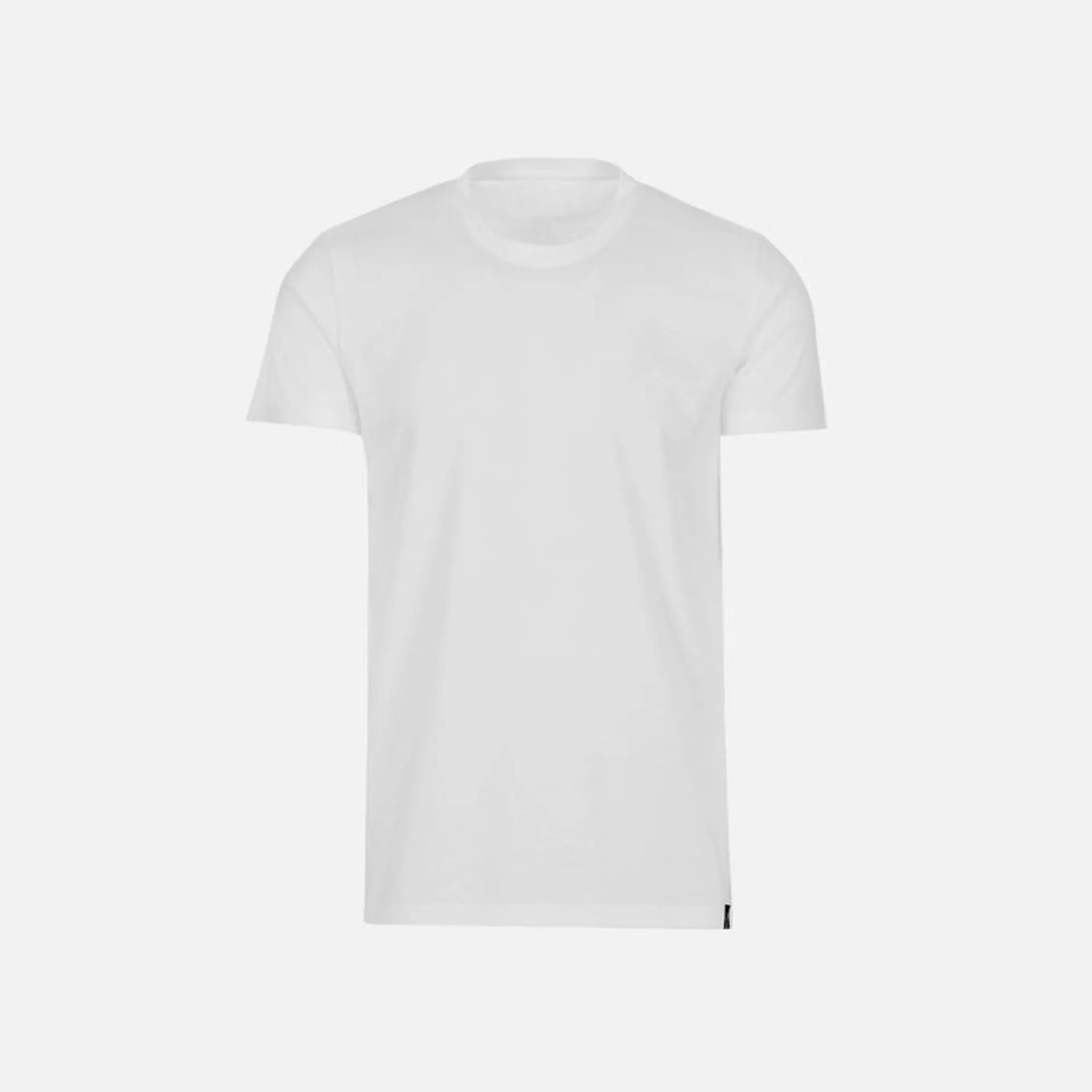 Slim Fit T-Shirt aus DELUXE Baumwolle Weiss