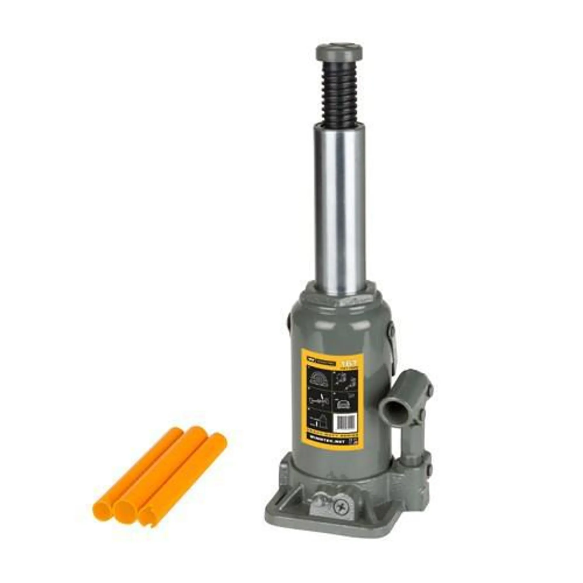 09867 Winntec 16 Ton Bottle Jack - 225Mm ->425Mm With 60Mm Extension