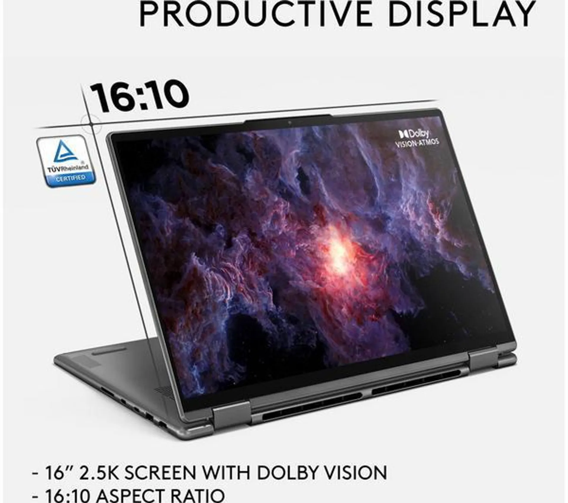 LENOVO Yoga 7i 16" 2 in 1 Laptop - Intel® Core™ i7, 512 GB SSD, Grey