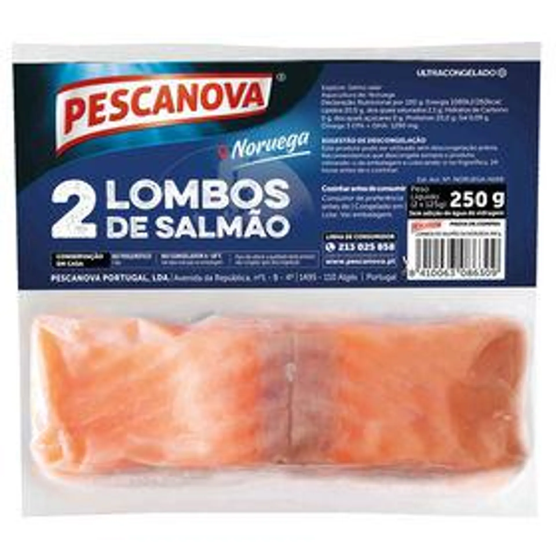 Lombos de Salmão Ultracongelado