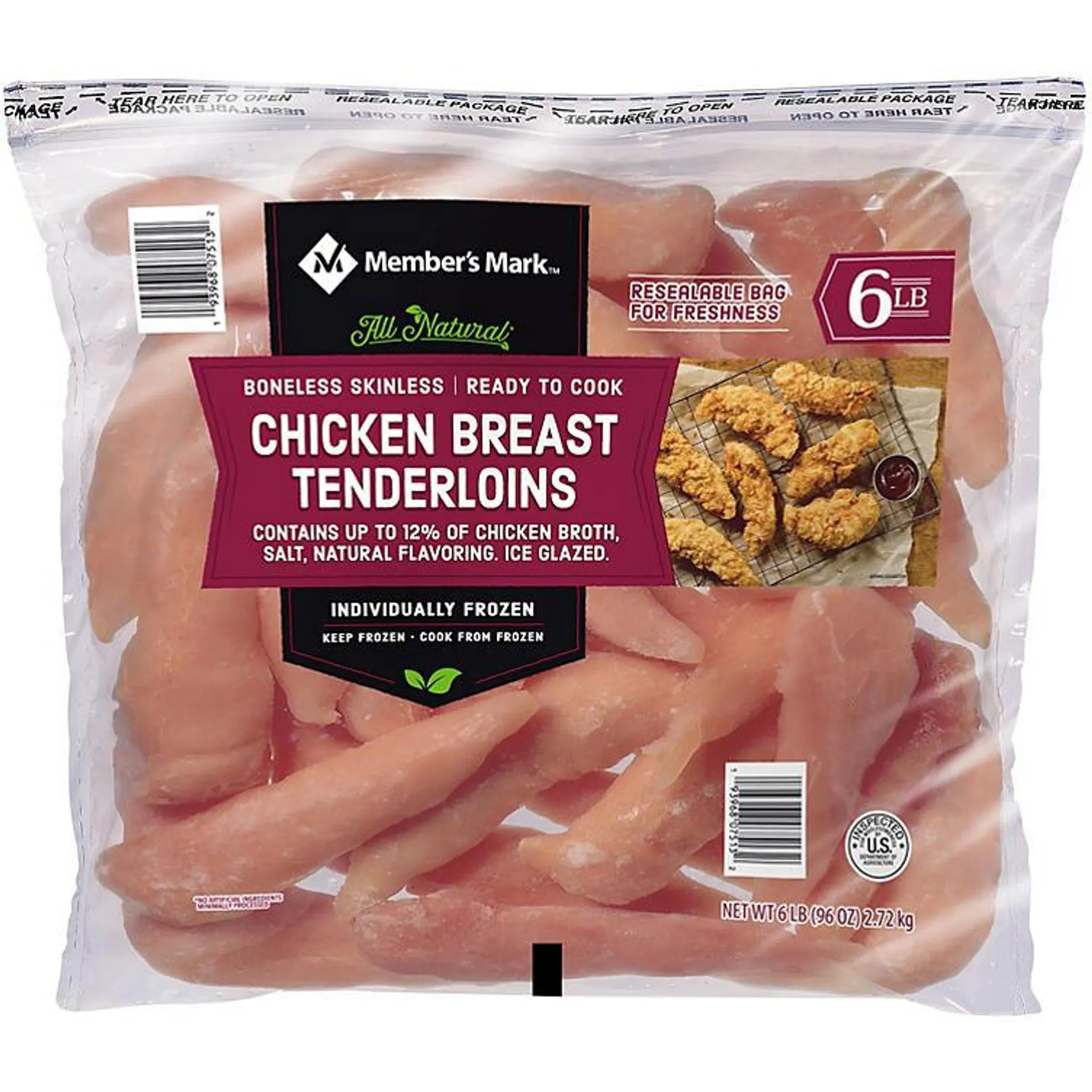 Member's Mark Frozen Chicken Tenderloins (6 lbs.)
