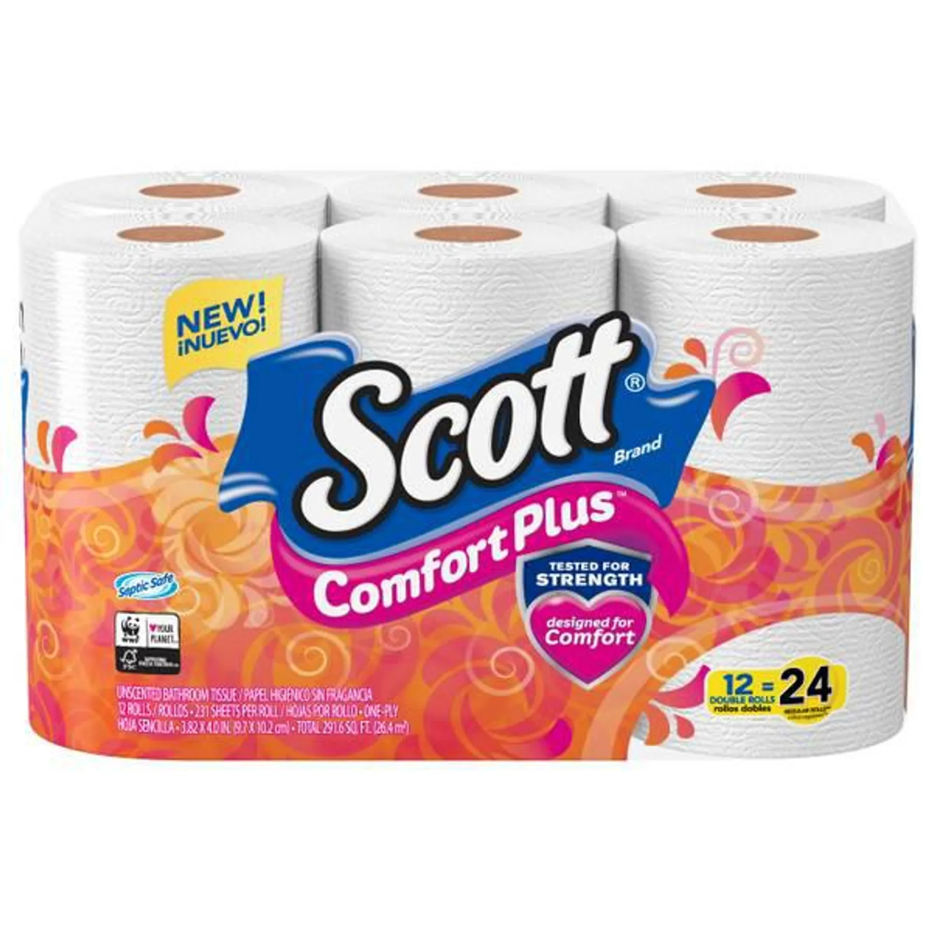 12-Count Comfort Plus Toilet Paper