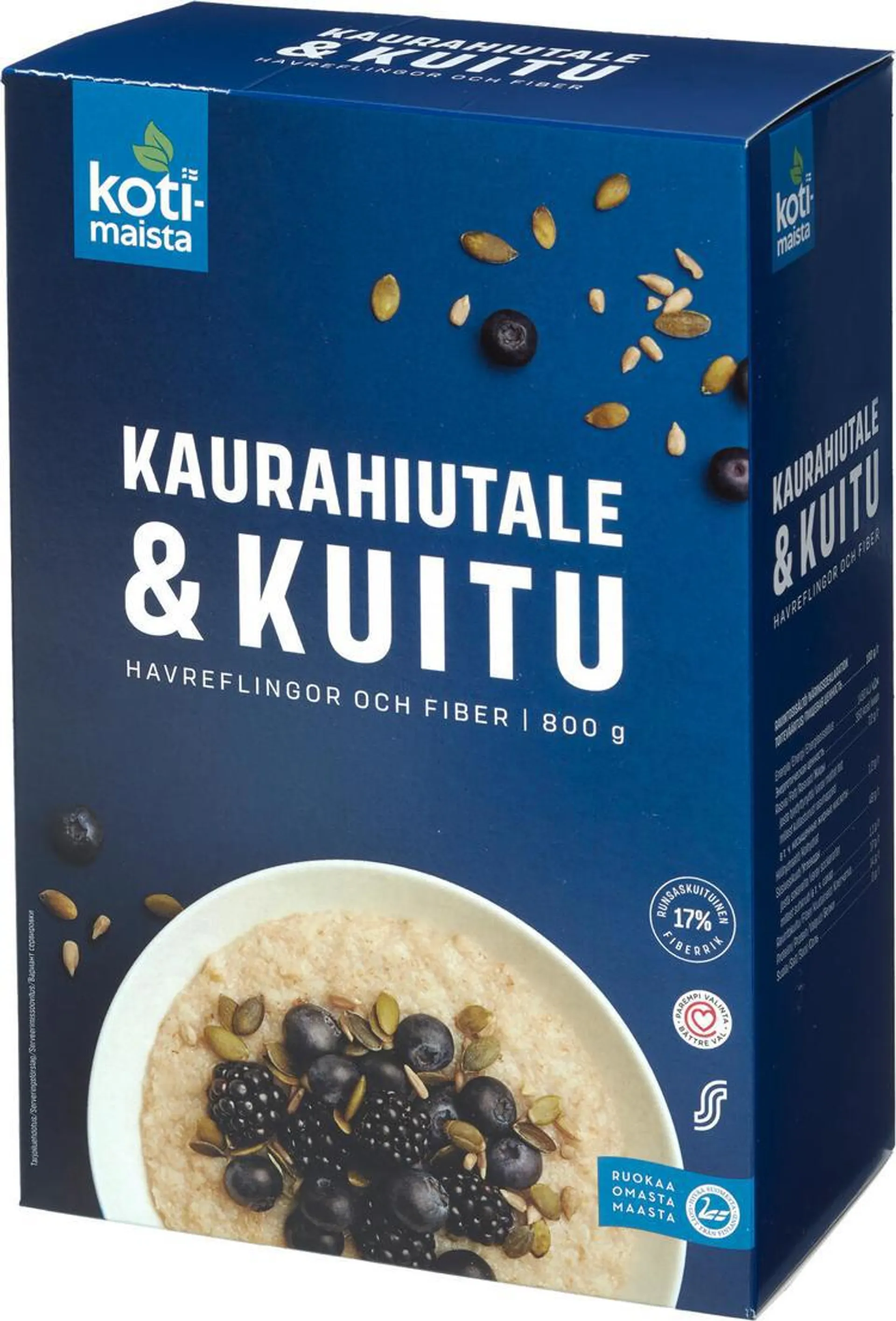 Kotimaista Kaurahiutale ja kuitu 800 g