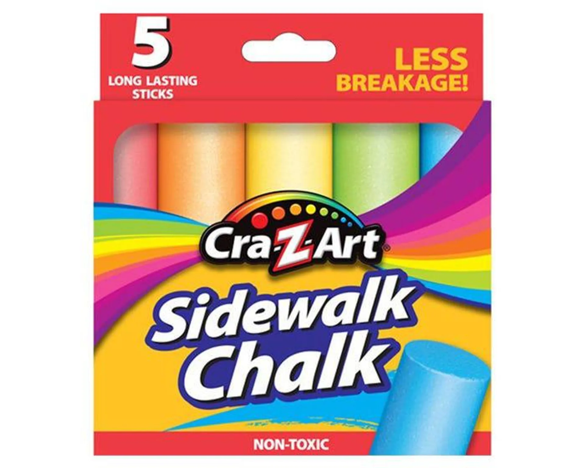 Cra-Z-Art Sidewalk Chalk, 5 Count - 10811-48