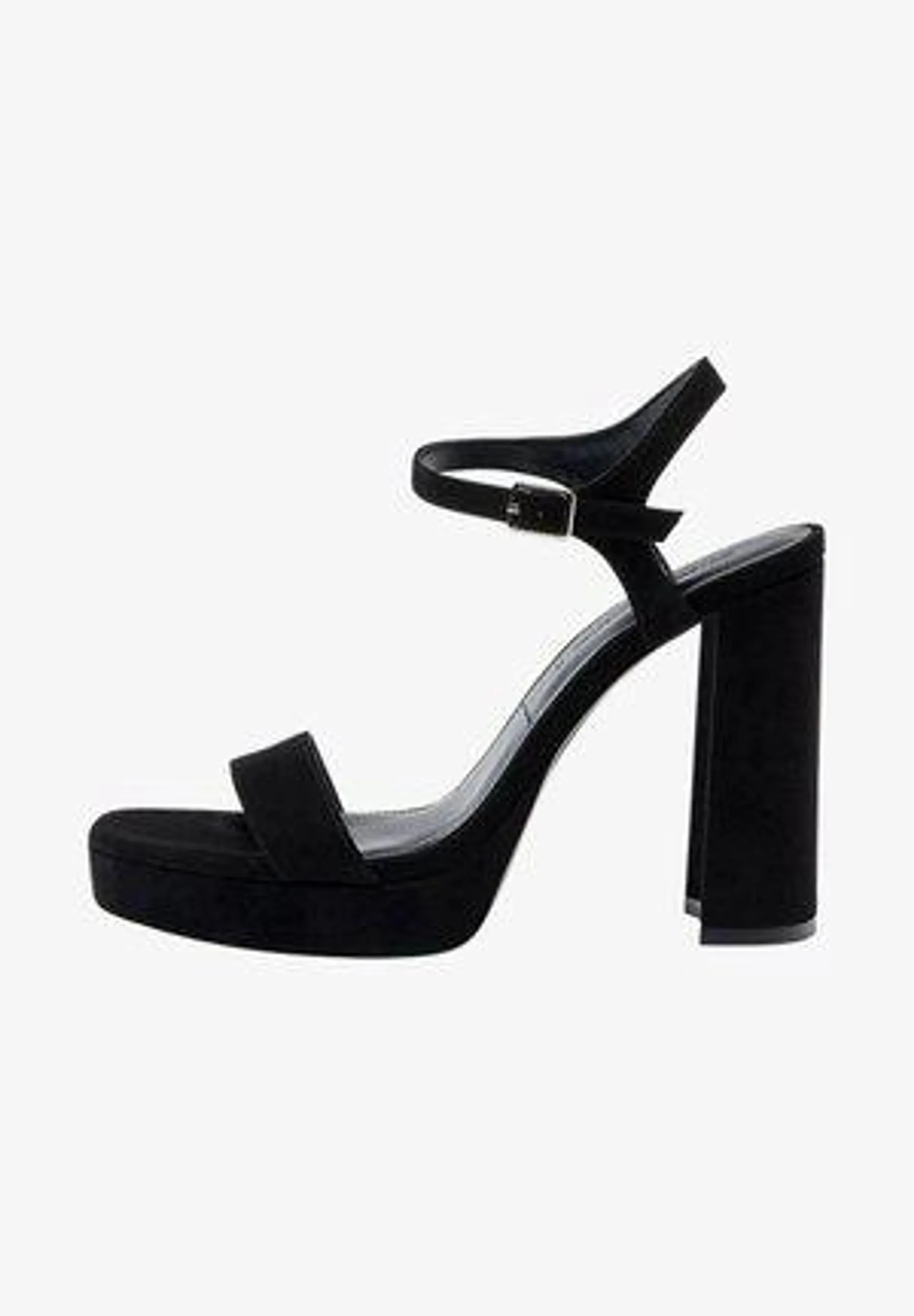 High heeled sandals - black