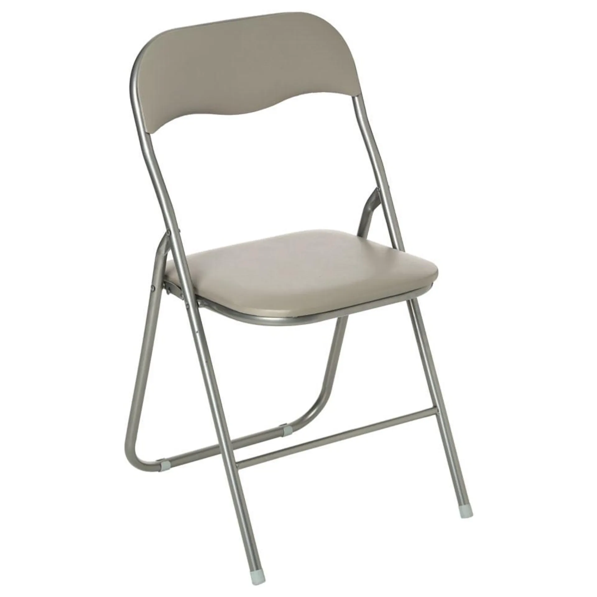 Cadeira Encartável Taupe em Metal