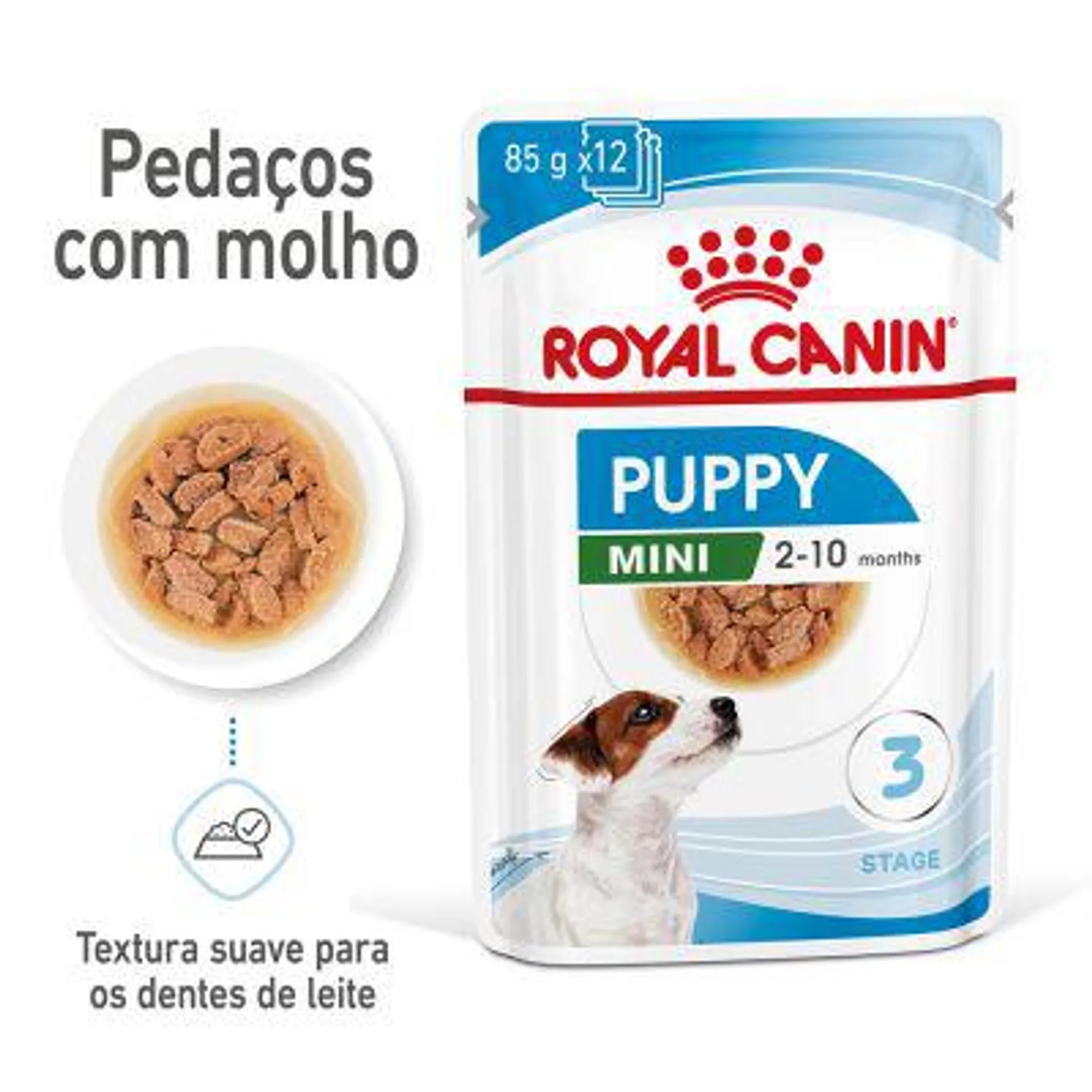 Royal Canin Mini Puppy em molho comida húmida para cães