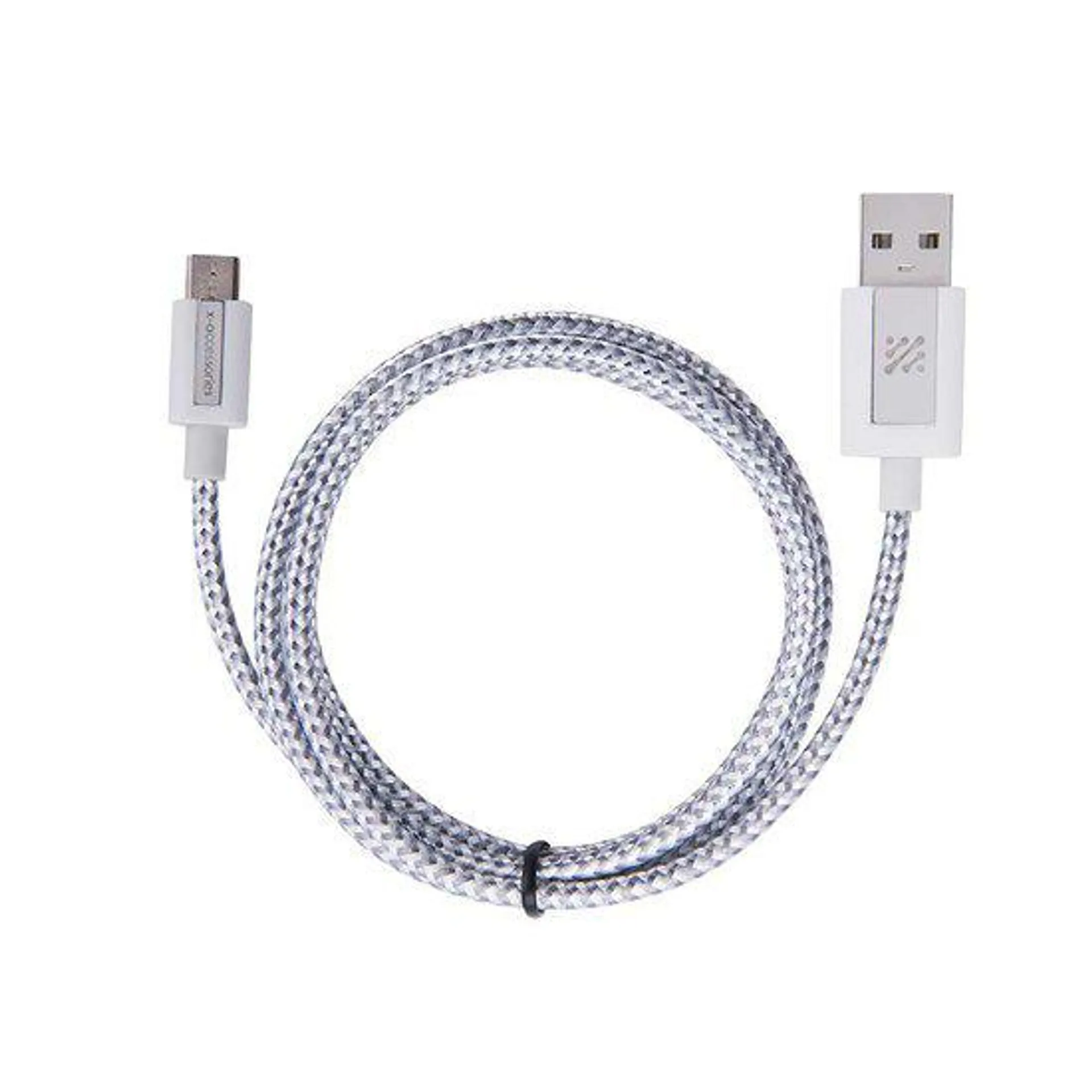 Cabo Micro USB, 1,2 Metros, Branco - X-Accessories