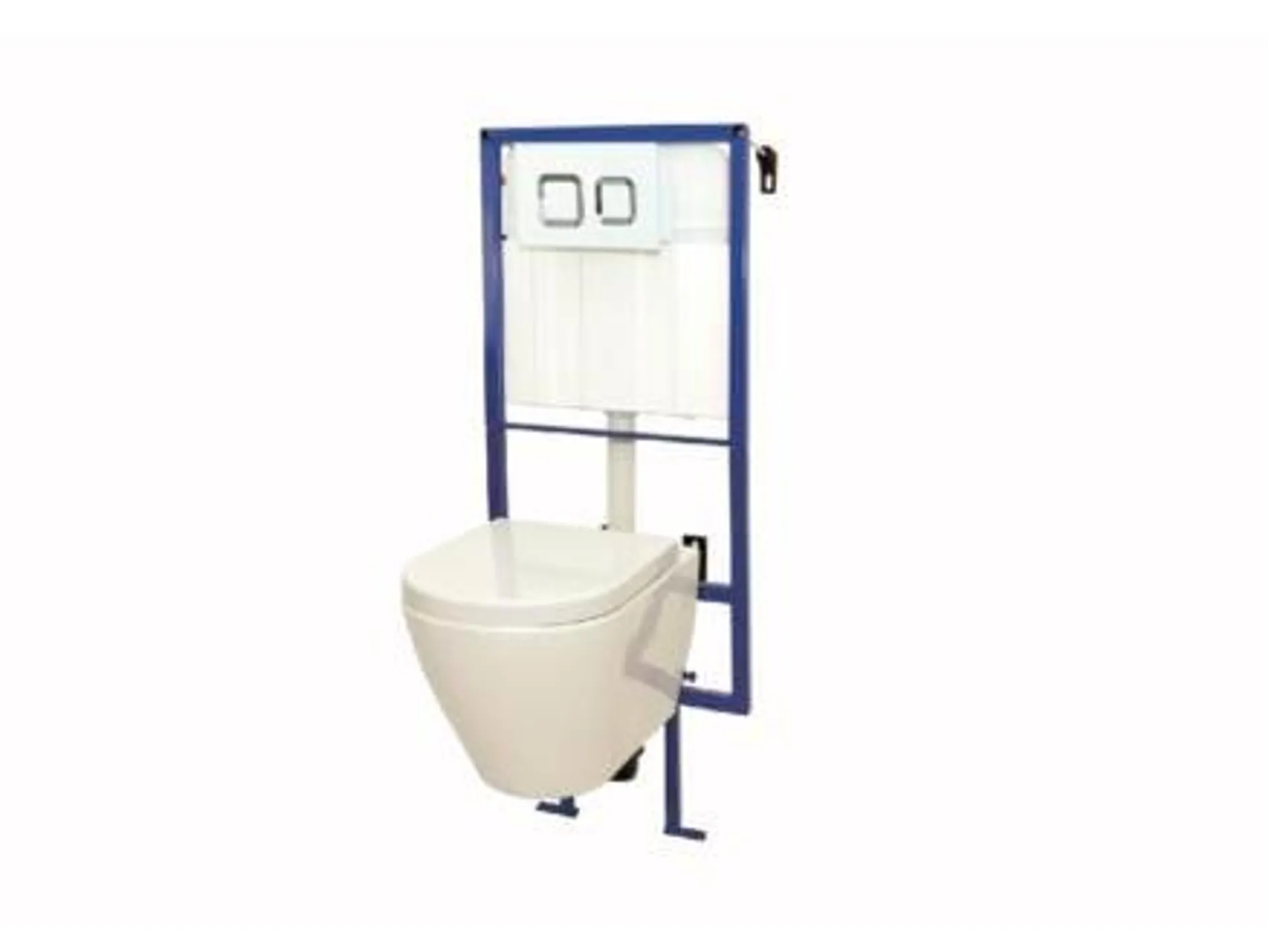 Allibert Azzily ophang WC-pack 3/6l met duwplaat