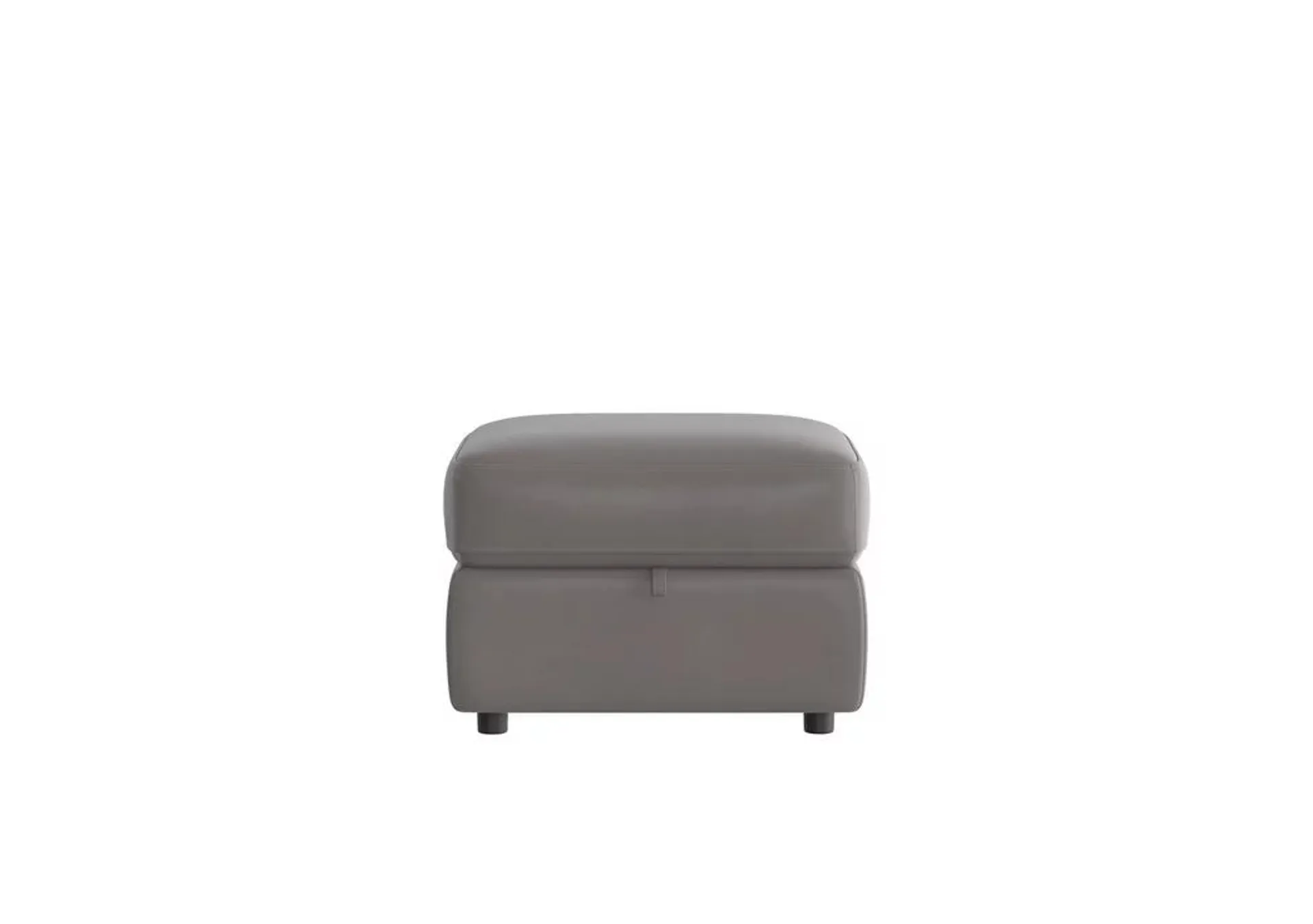 World of Leather Touch Leather Storage Footstool