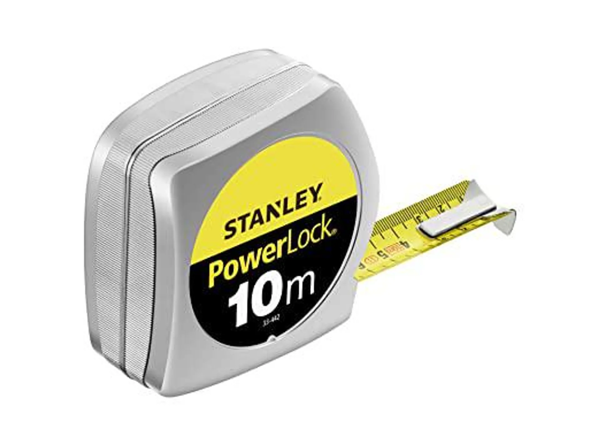 Stanley 0-33-442 Power lock Tape Measure, Silver