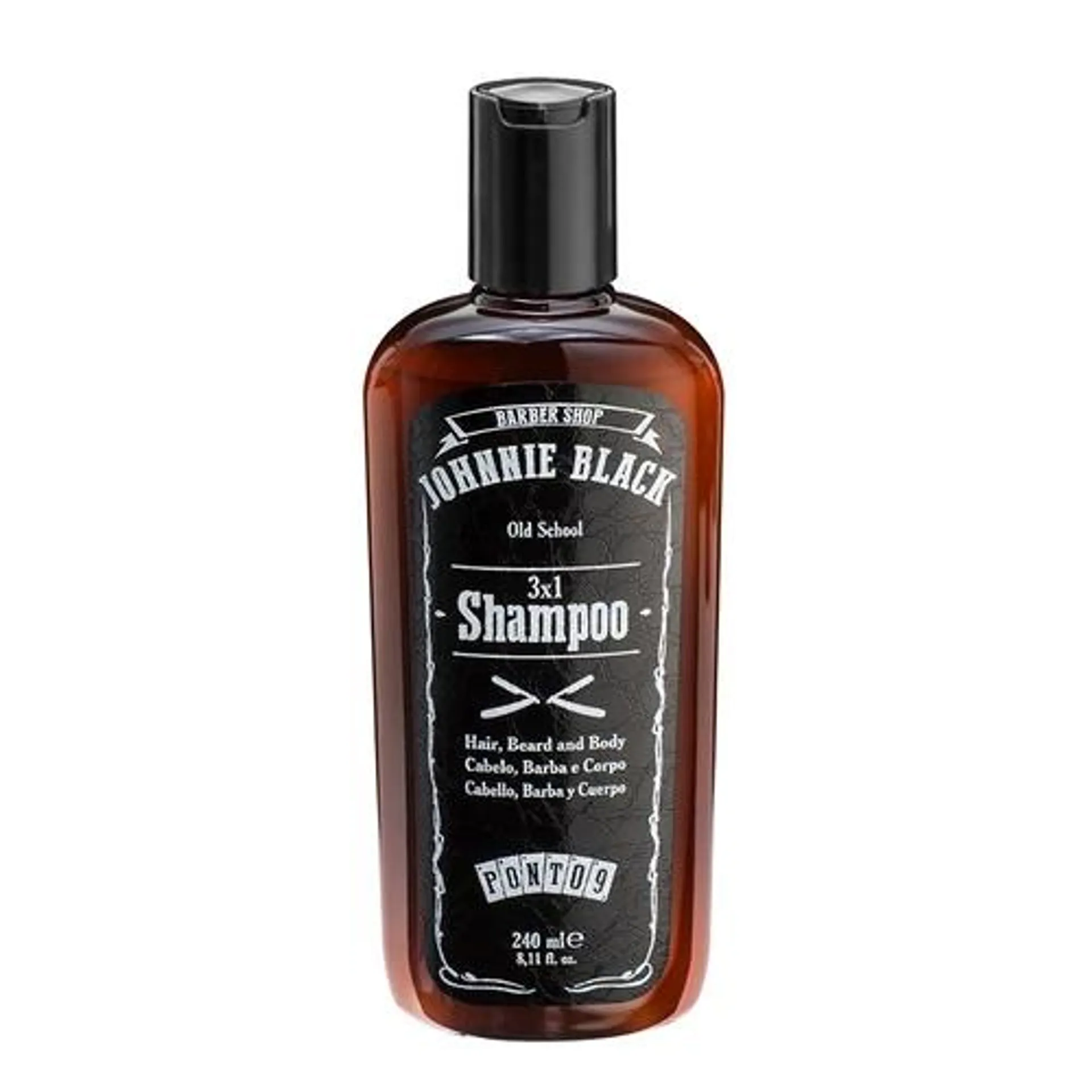 Johnnie Black Champô 3 Em 1 Para Cabelo/Barba/Corpo