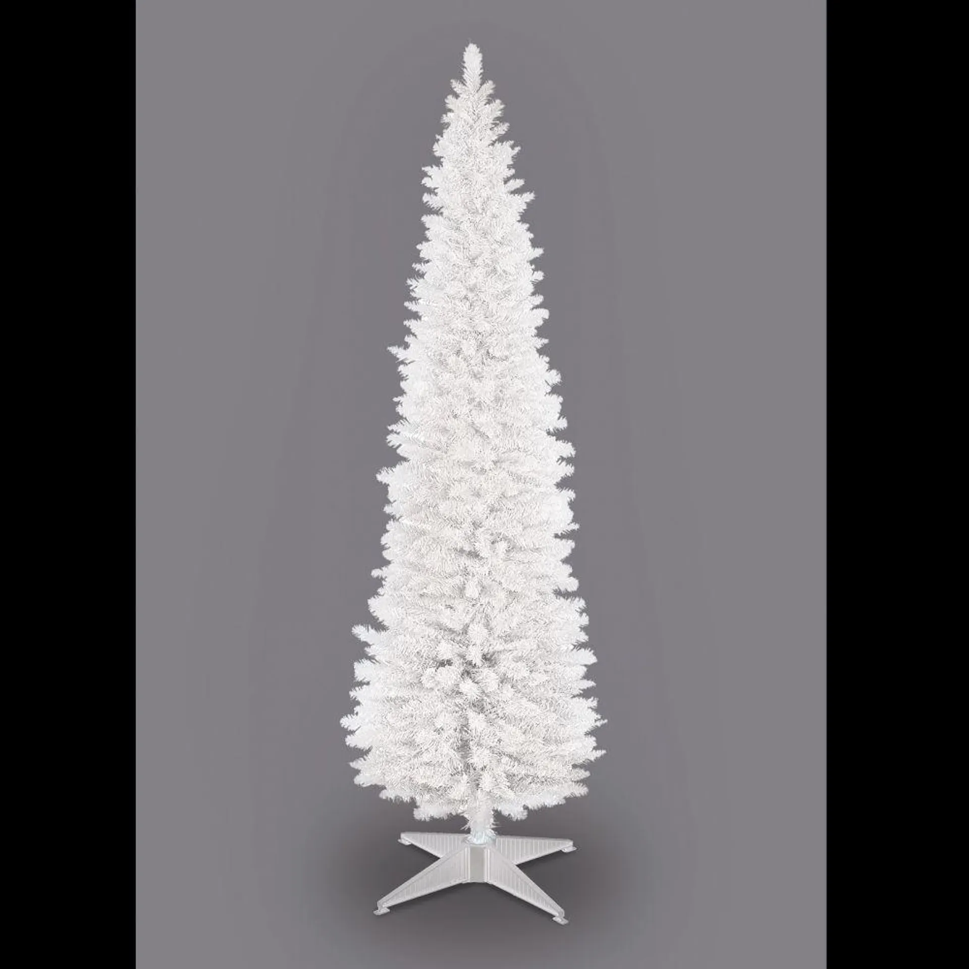 6ft White Pencil Pine Artificial Christmas Tree