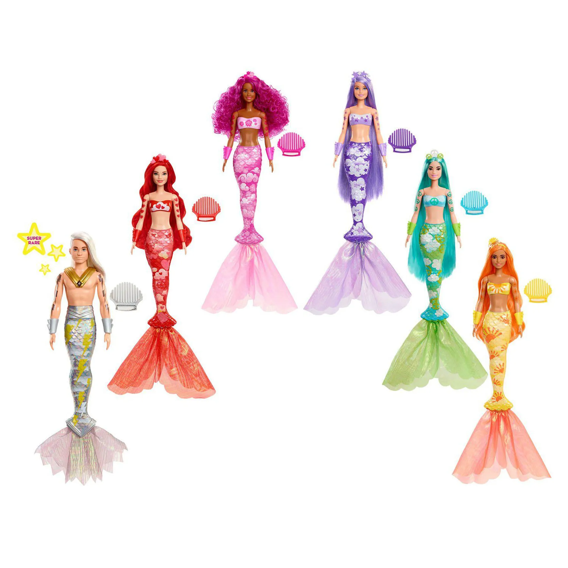 Barbie Color Reveal Sirenas Arcoíris