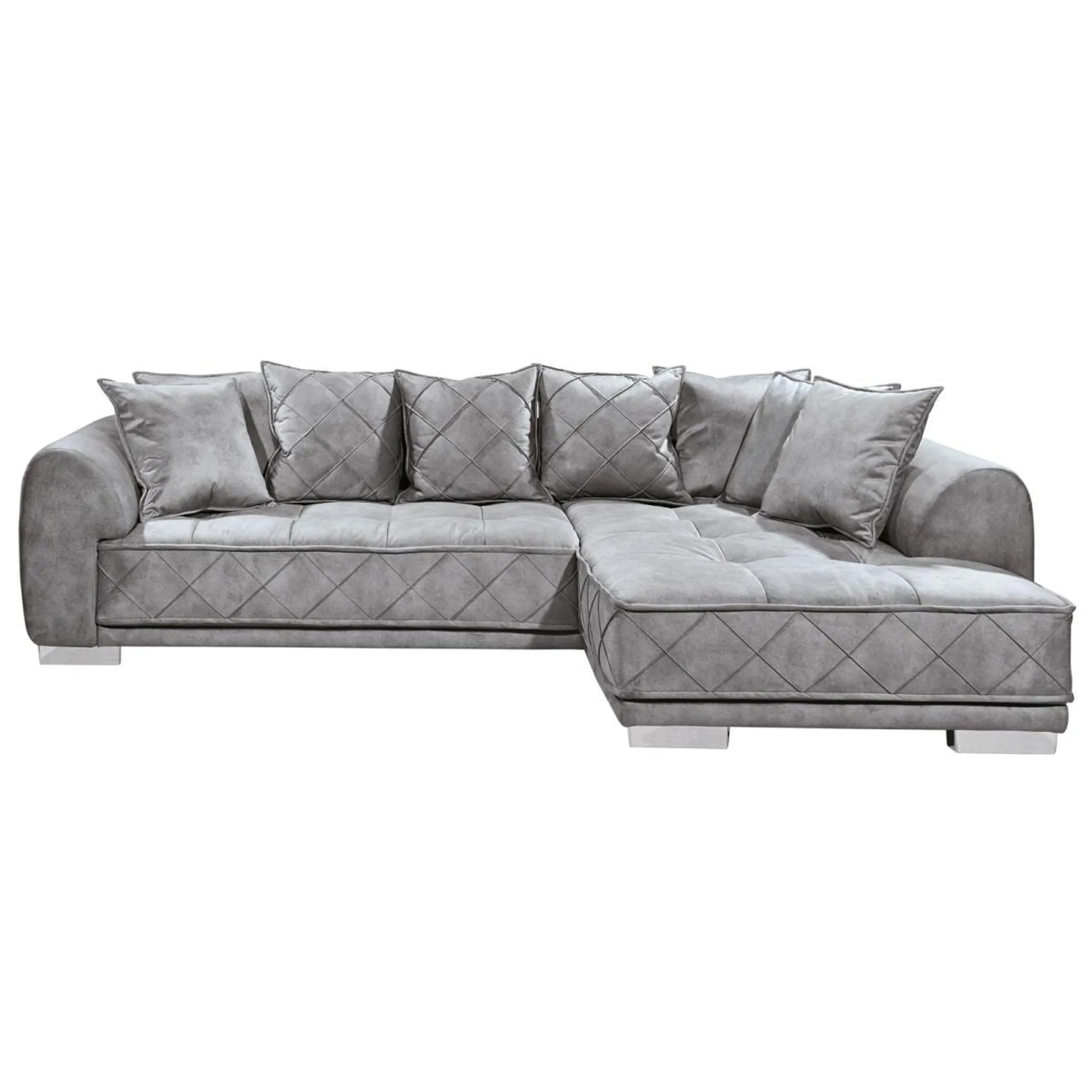 Ecksofa SANTANA 319 x 194 cm grau