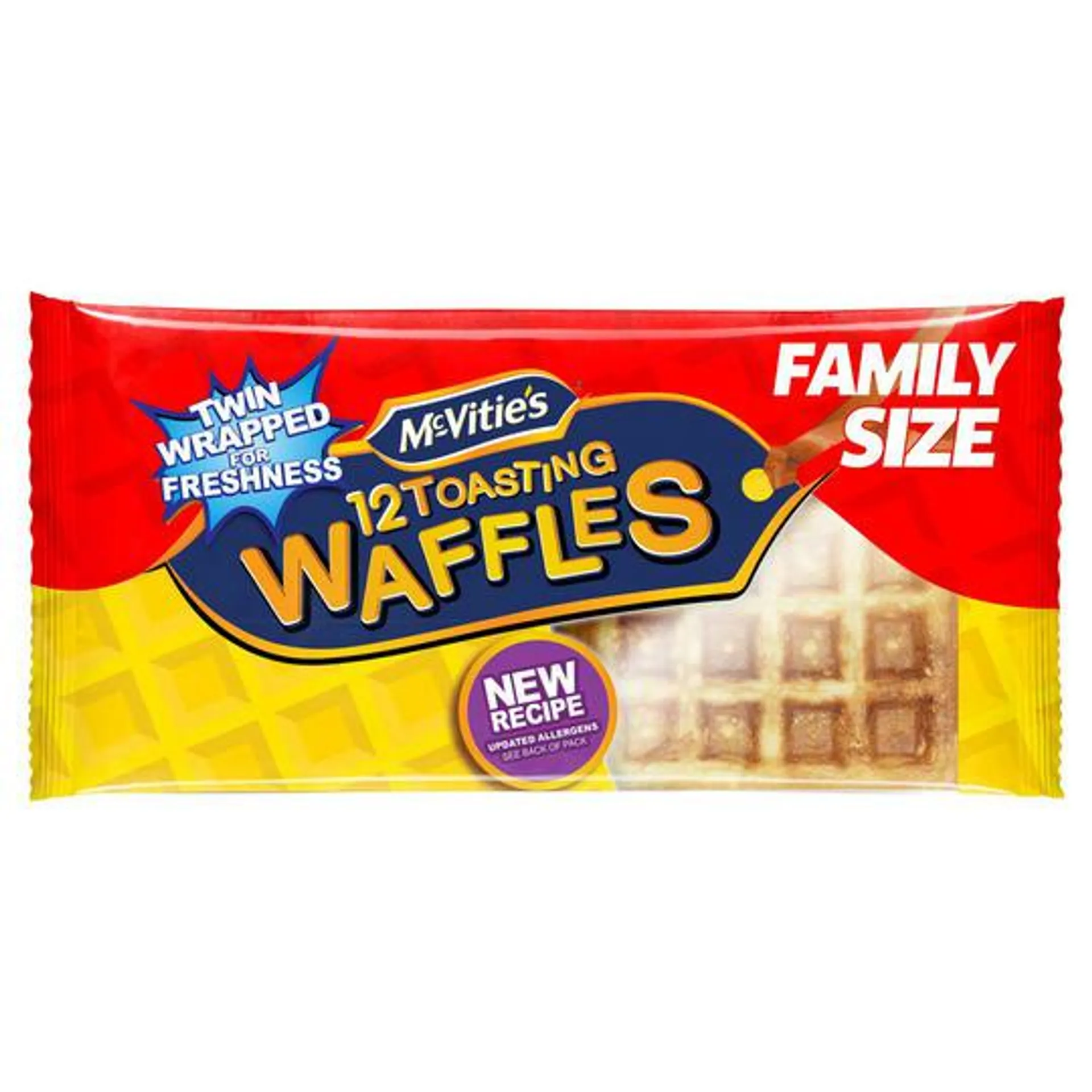 McVitie's 12 Toasting Waffles Family Size 300g