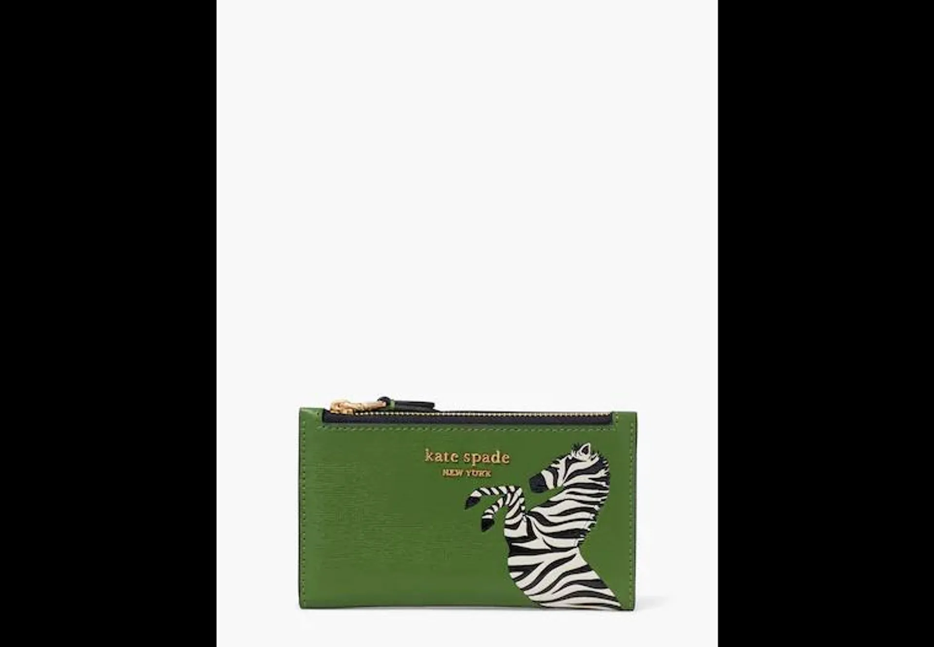 Ziggy Zebra Embellished Small Slim Bifold Wallet