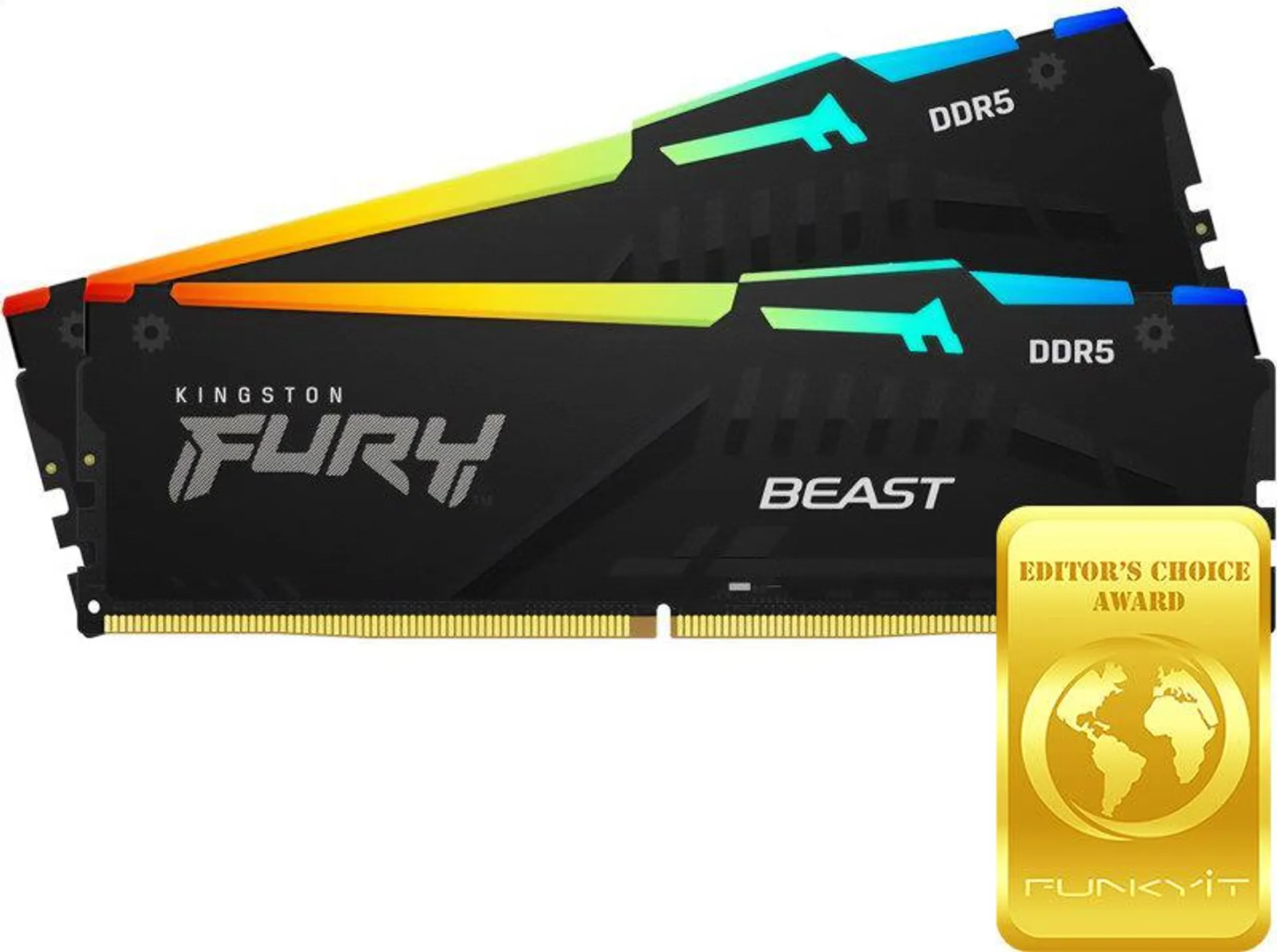 Kingston FURY Beast RGB 16GB (2x 8GB) 5600MHz RAM