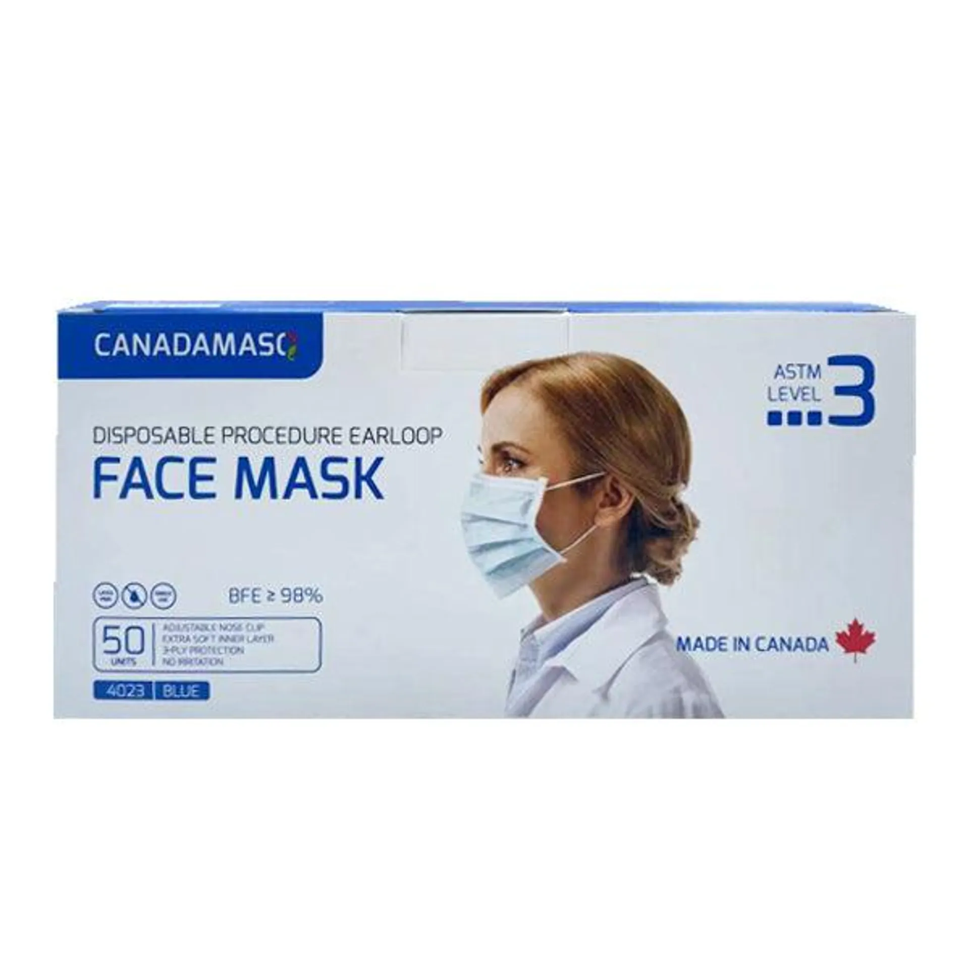 CANADAMASQ Level-3 Procedure Masks 50Pcs