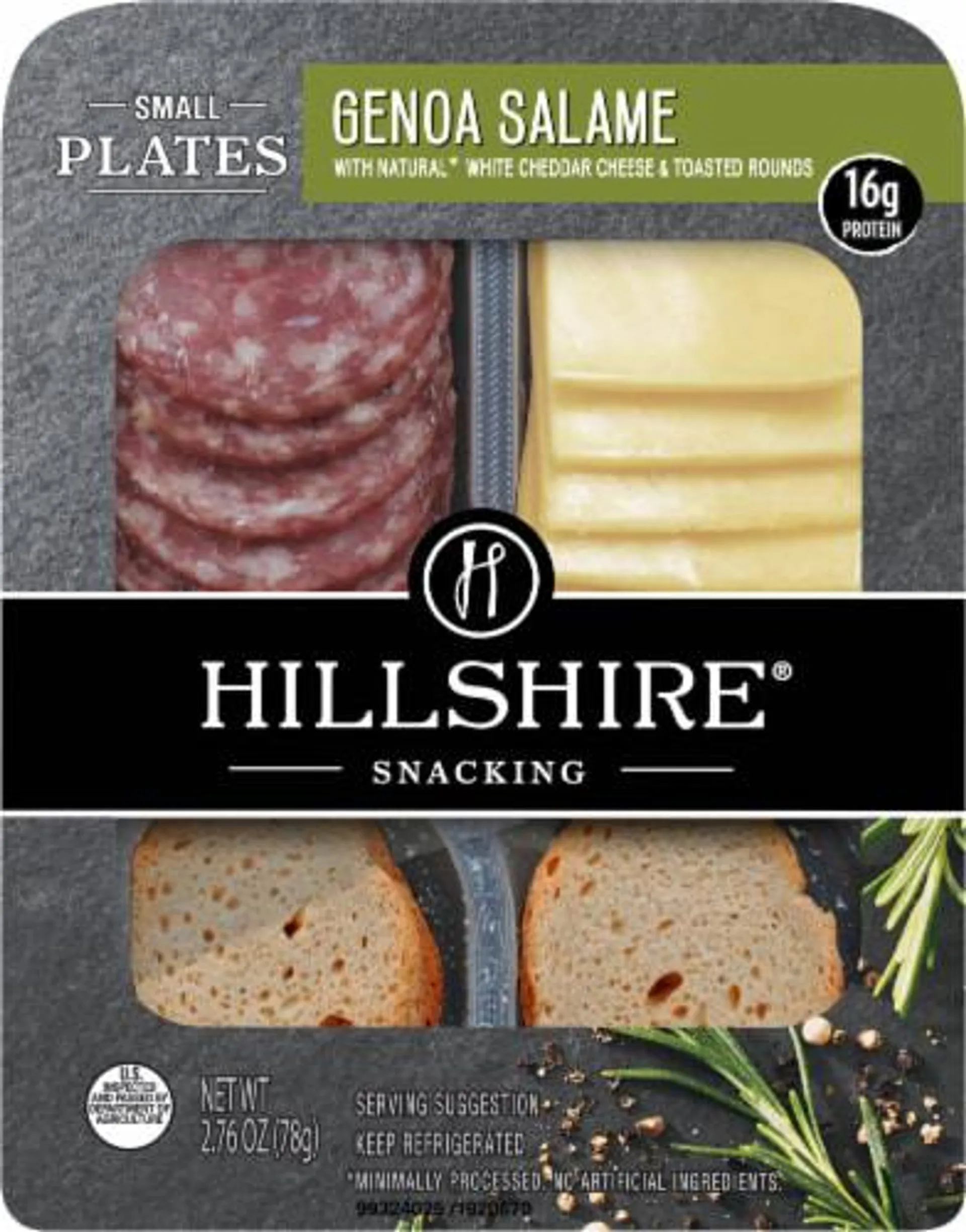 Hillshire® Snacking Small Plates Genoa Salami and White Cheddar Cheese Snack Pack