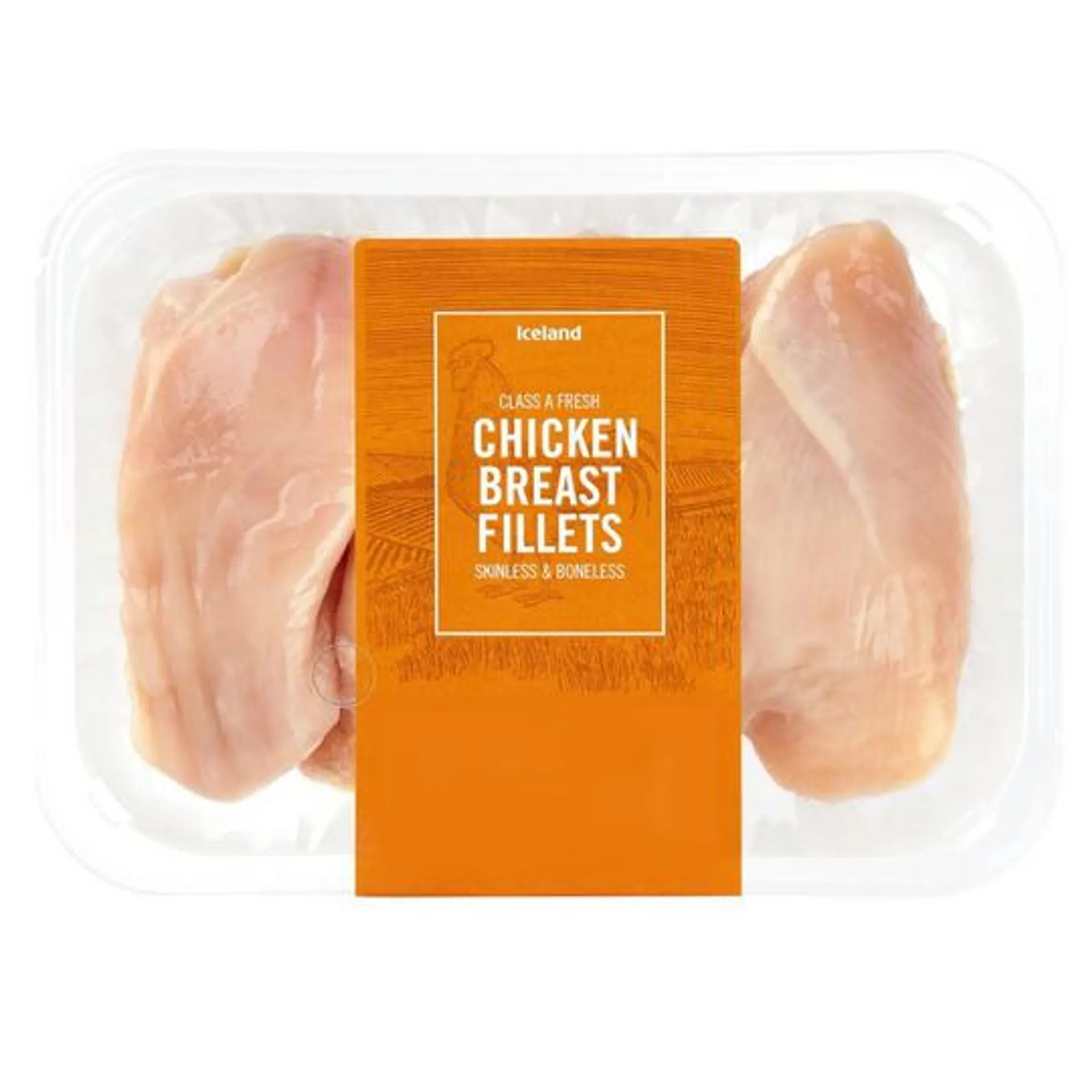 Iceland Class A Fresh Chicken Breast Fillets Skinless & Boneless 450g