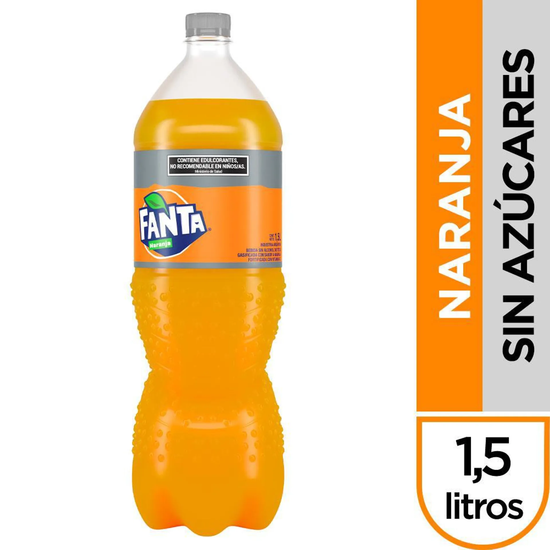 Gaseosa FANTA Sin Azúcar Naranja 1,5 Lt