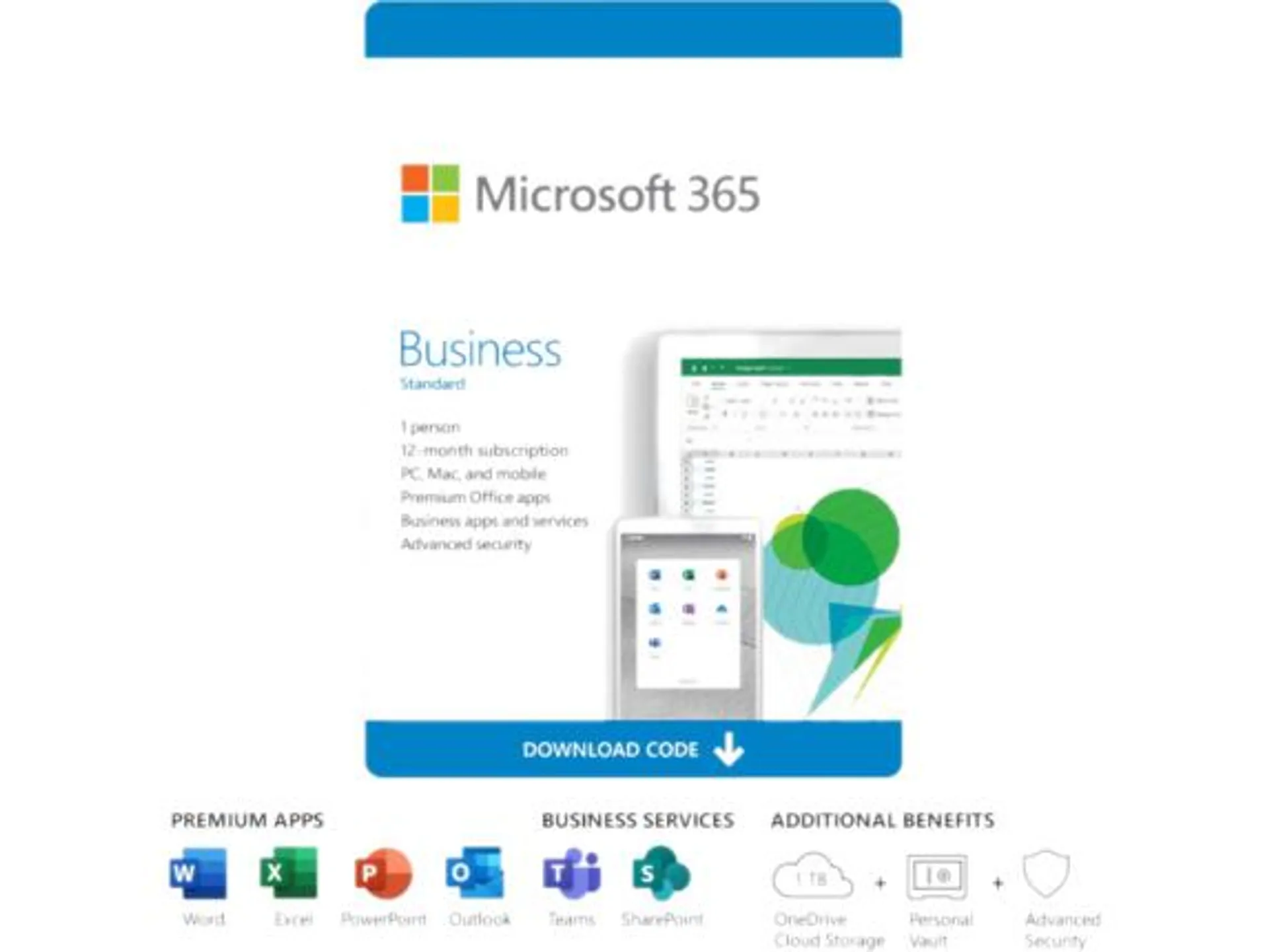Microsoft 365 Business Standard - Subscription License - 1 Person - 1 Year