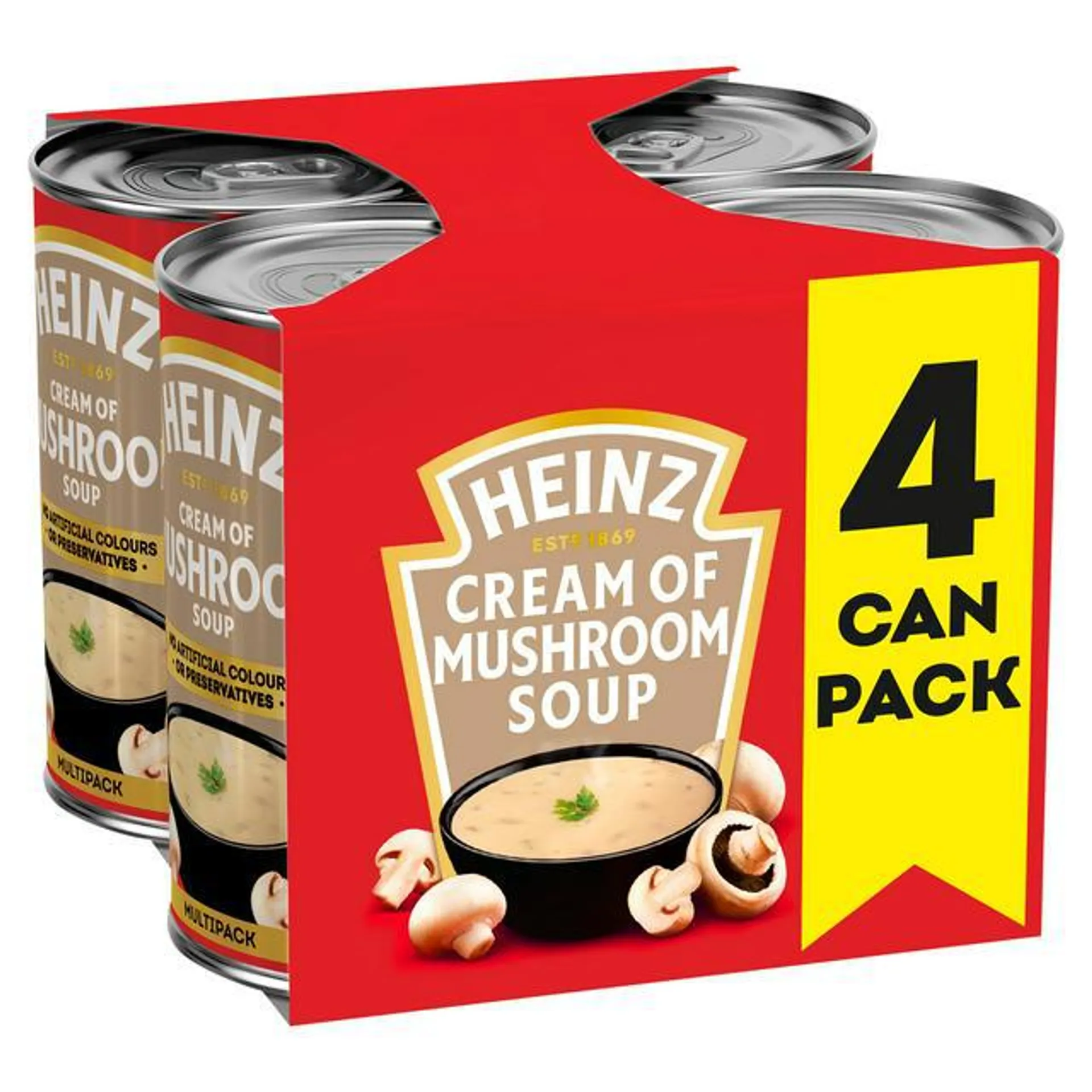 Heinz Cream of Mushroom Soup 4x400g