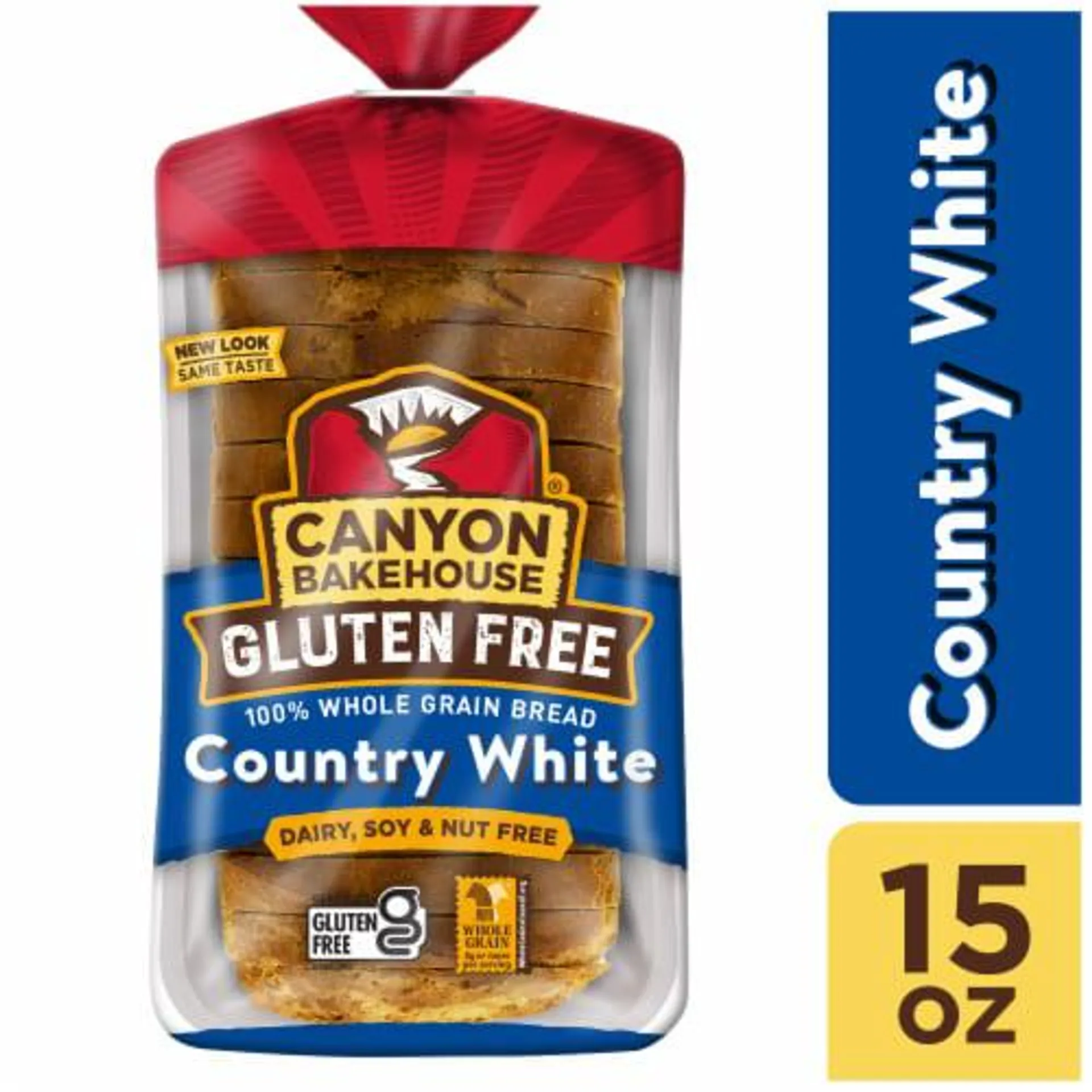 Canyon Bakehouse Country White Gluten Free 100% Whole Grain Sandwich Bread Fresh