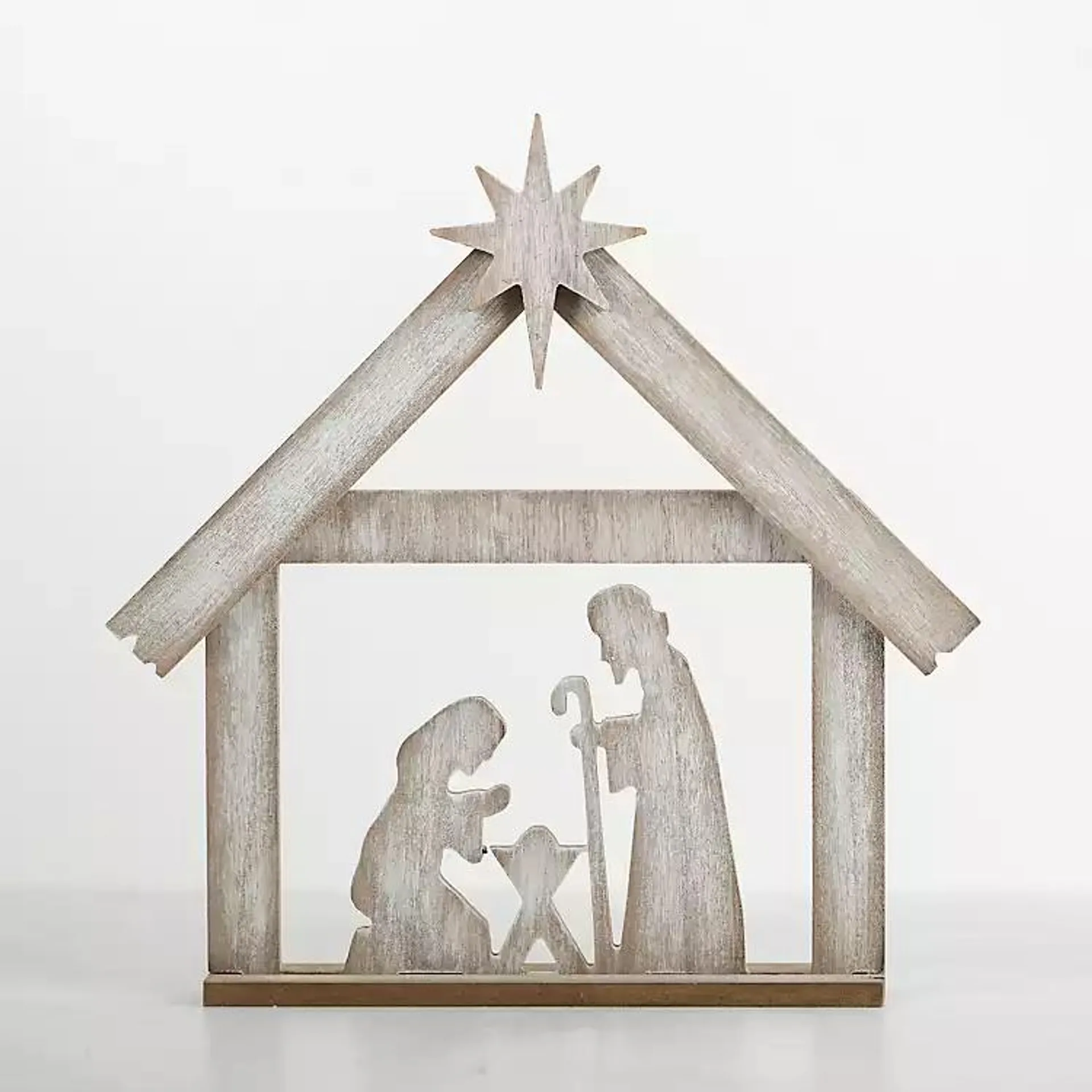 Carved Wooden Nativity