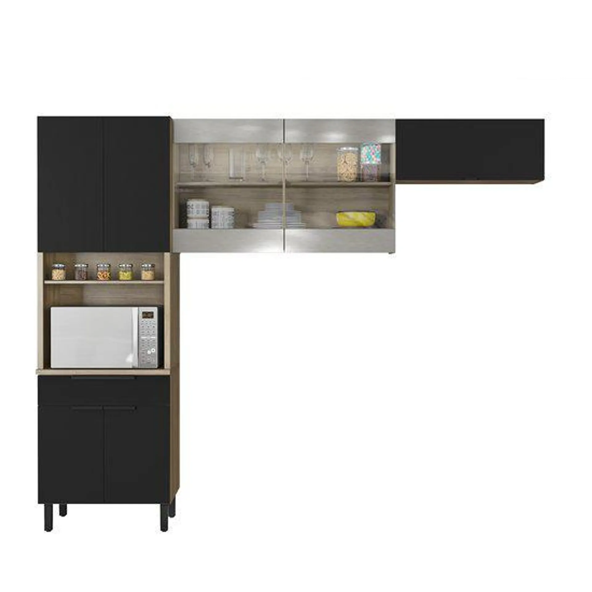 Cozinha Modulada Itatiaia Itamaxi Kit Torre Quente + Aéreos