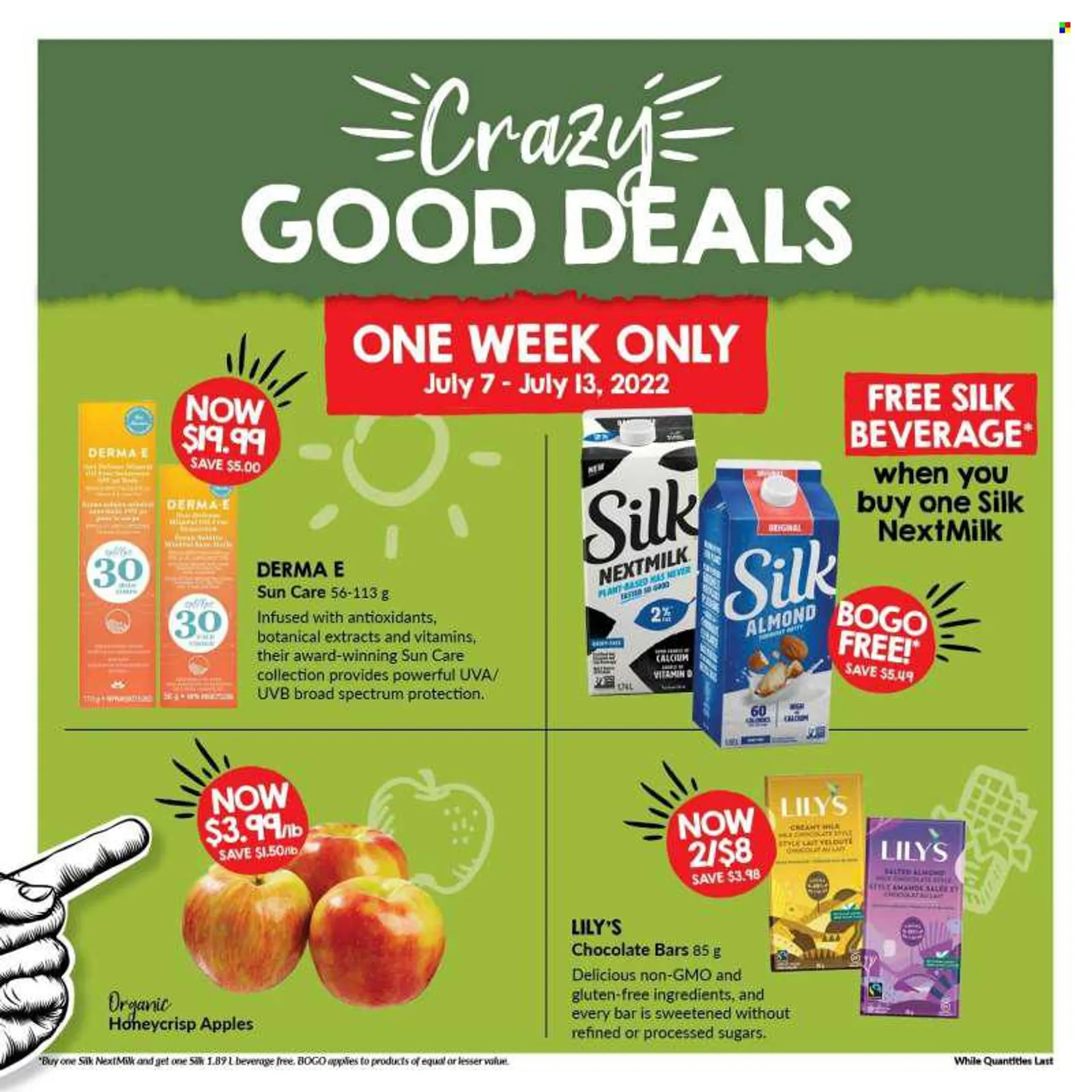 Goodness Me Flyer - July 07, 2022 - July 20, 2022 - Sales products - apples, chocolate bar, cocoa. Page 3.