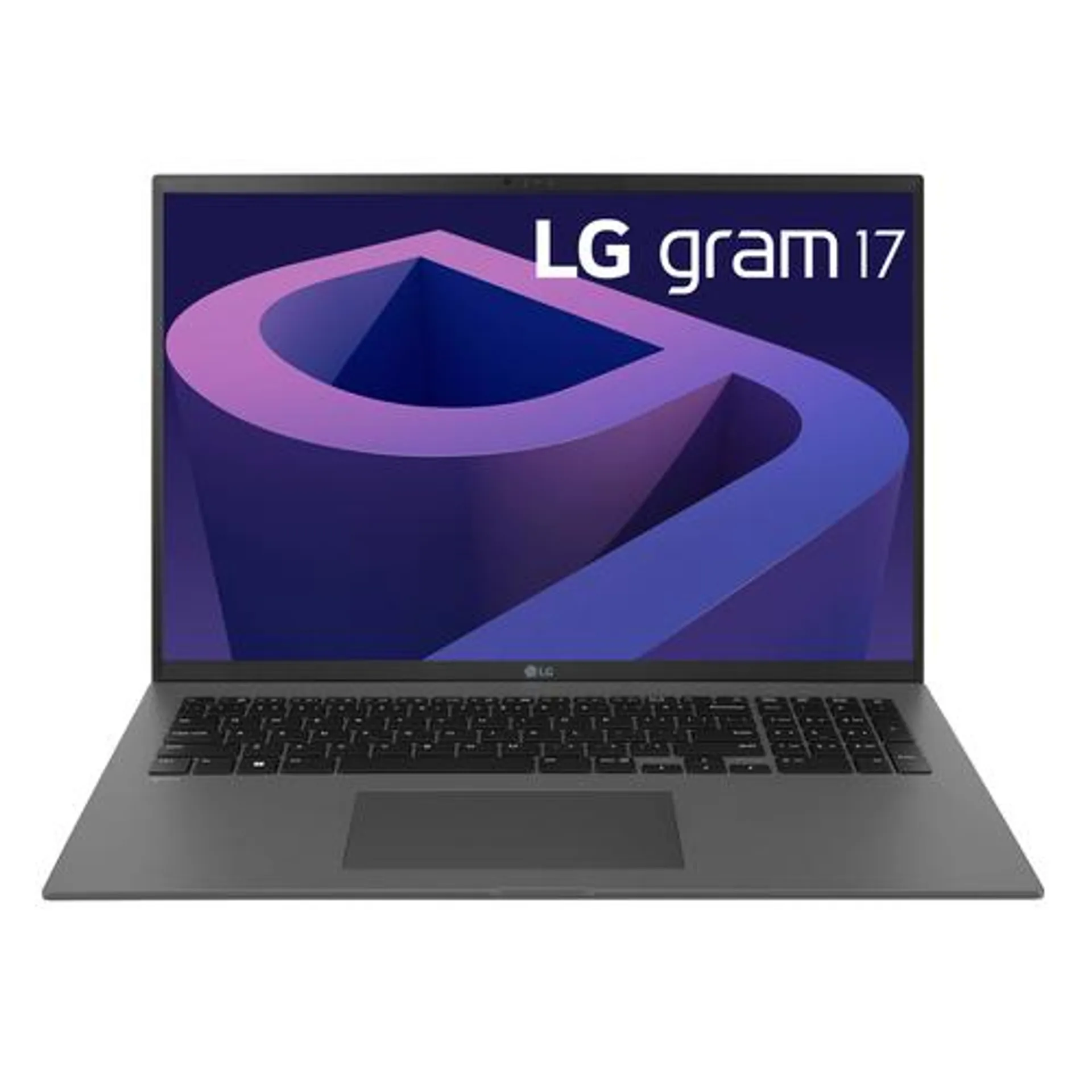 LG gram 17Z90Q 17" Lightweight Laptop, Intel i5-1240P, 16GB RAM/512GB SSD, Gray