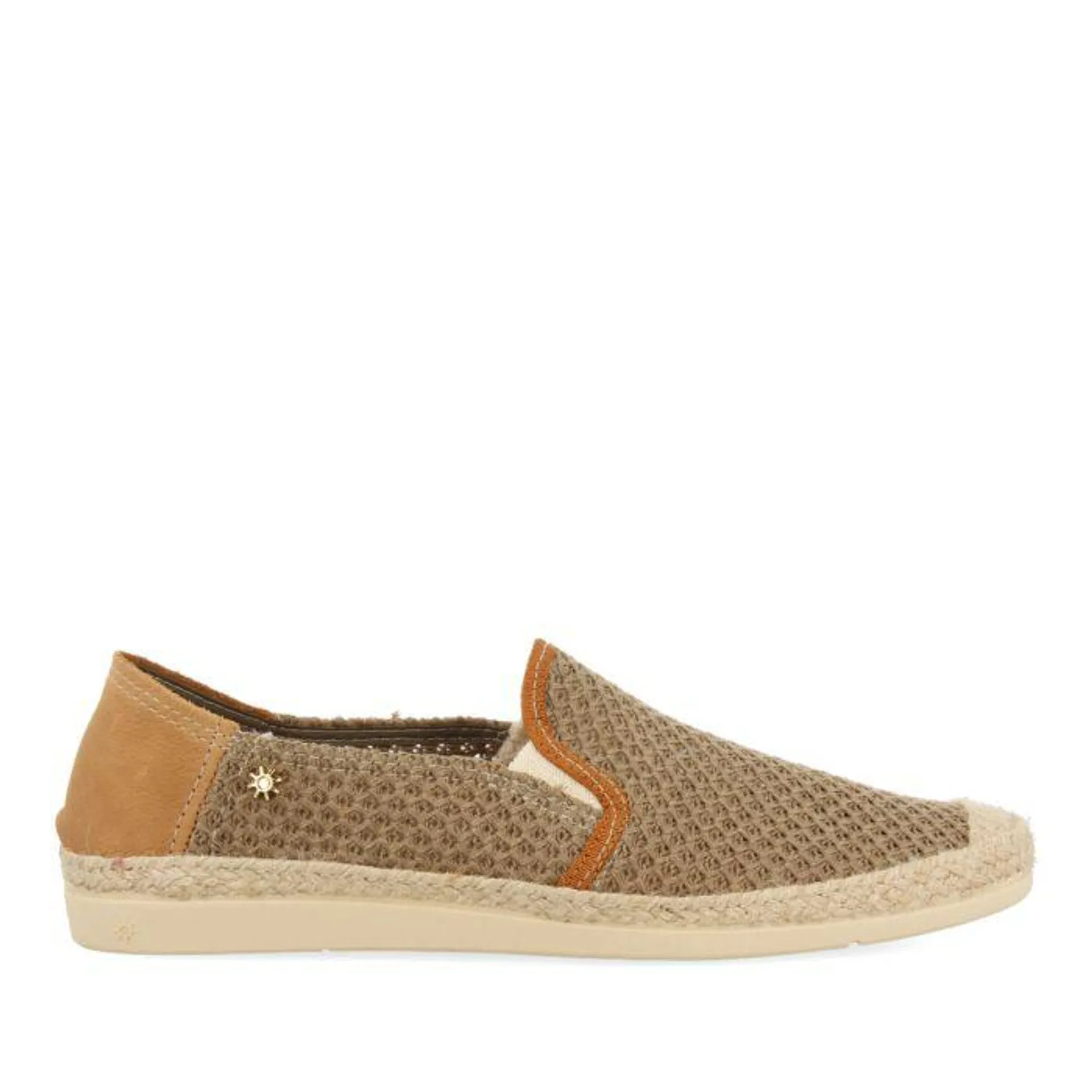 BROWN LA SIESTA ESPADRILLES WITH RECYCLED COTTON FOR MAN SARDINAL