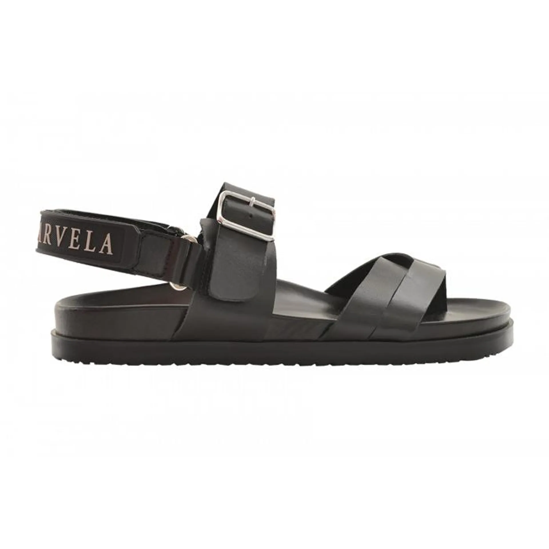 Carvela Weekend Branded Velcro Leather Sandal