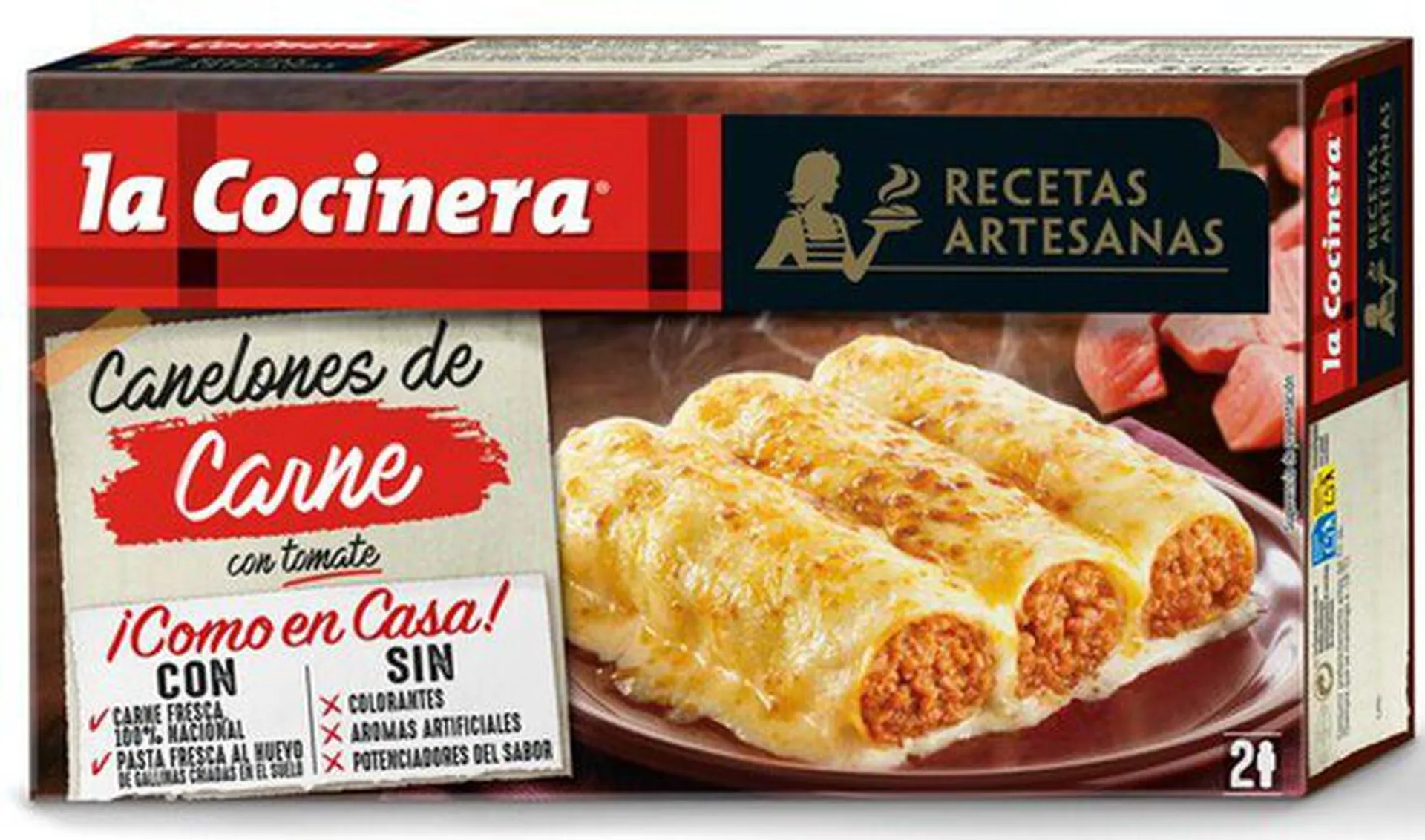 Canelones La Cocinera carne 500g