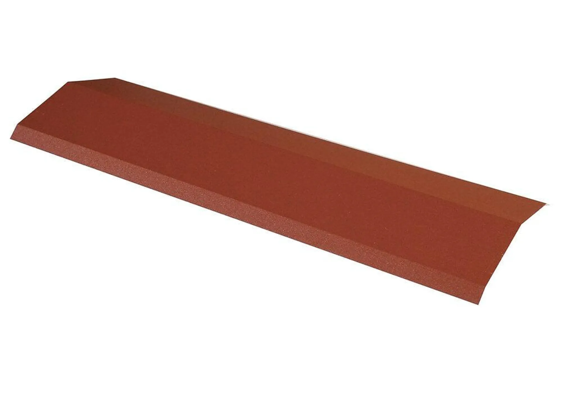 Faîtière pour panneau tuile laqué mat brun rouge 92cm