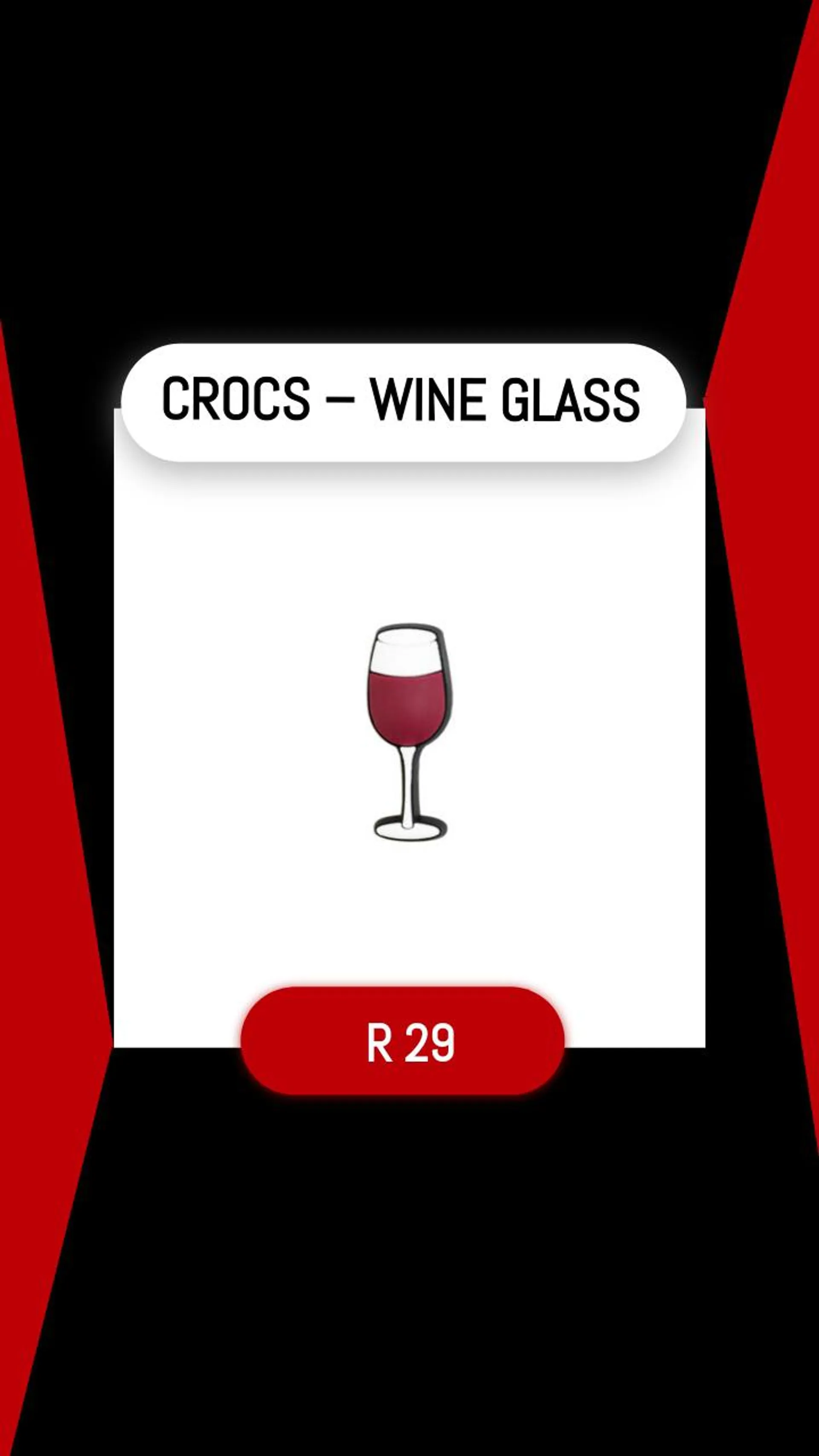 CROCS – WINE GLASS