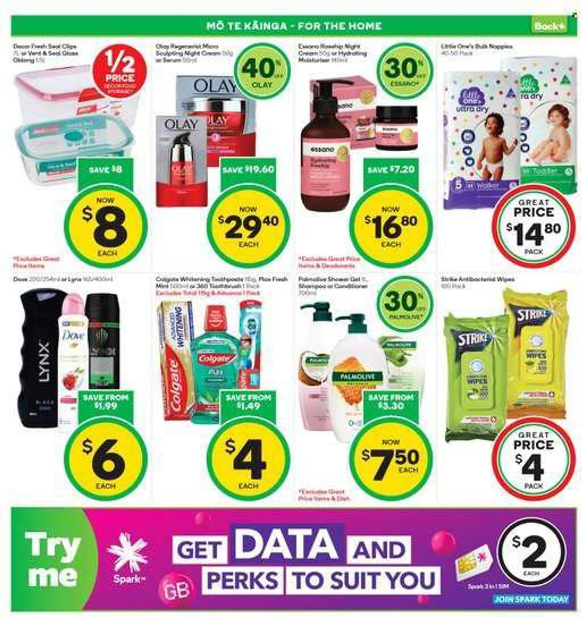 Countdown mailer - 13.06.2022 - 19.06.2022 - Sales products - wipes, Dove, shampoo, shower gel, Palmolive, Colgate, toothbrush, toothpaste, Plax, night cream, Olay, conditioner, Essano. Page 22.